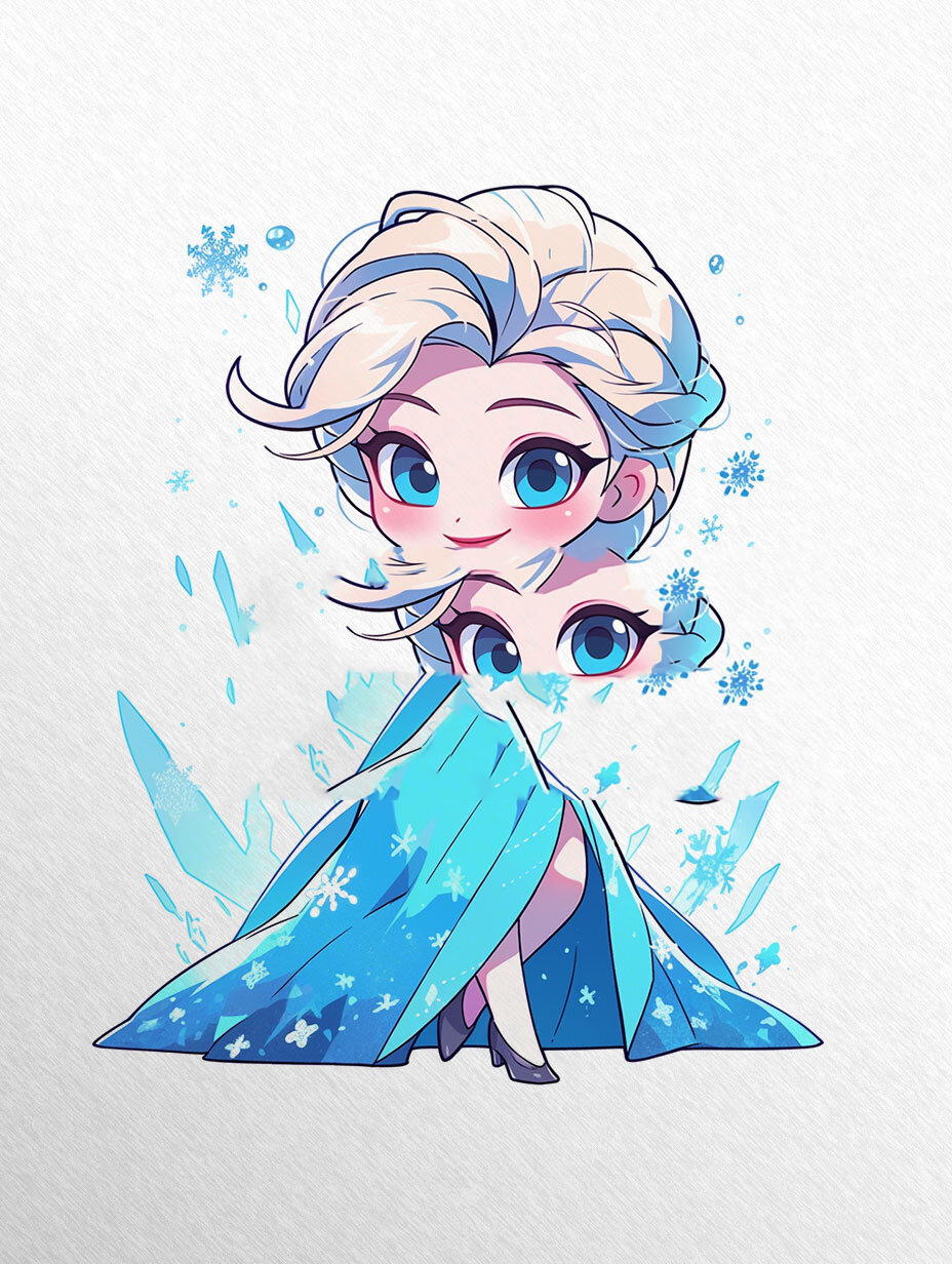 冰雪奇缘艾莎公主1|q版