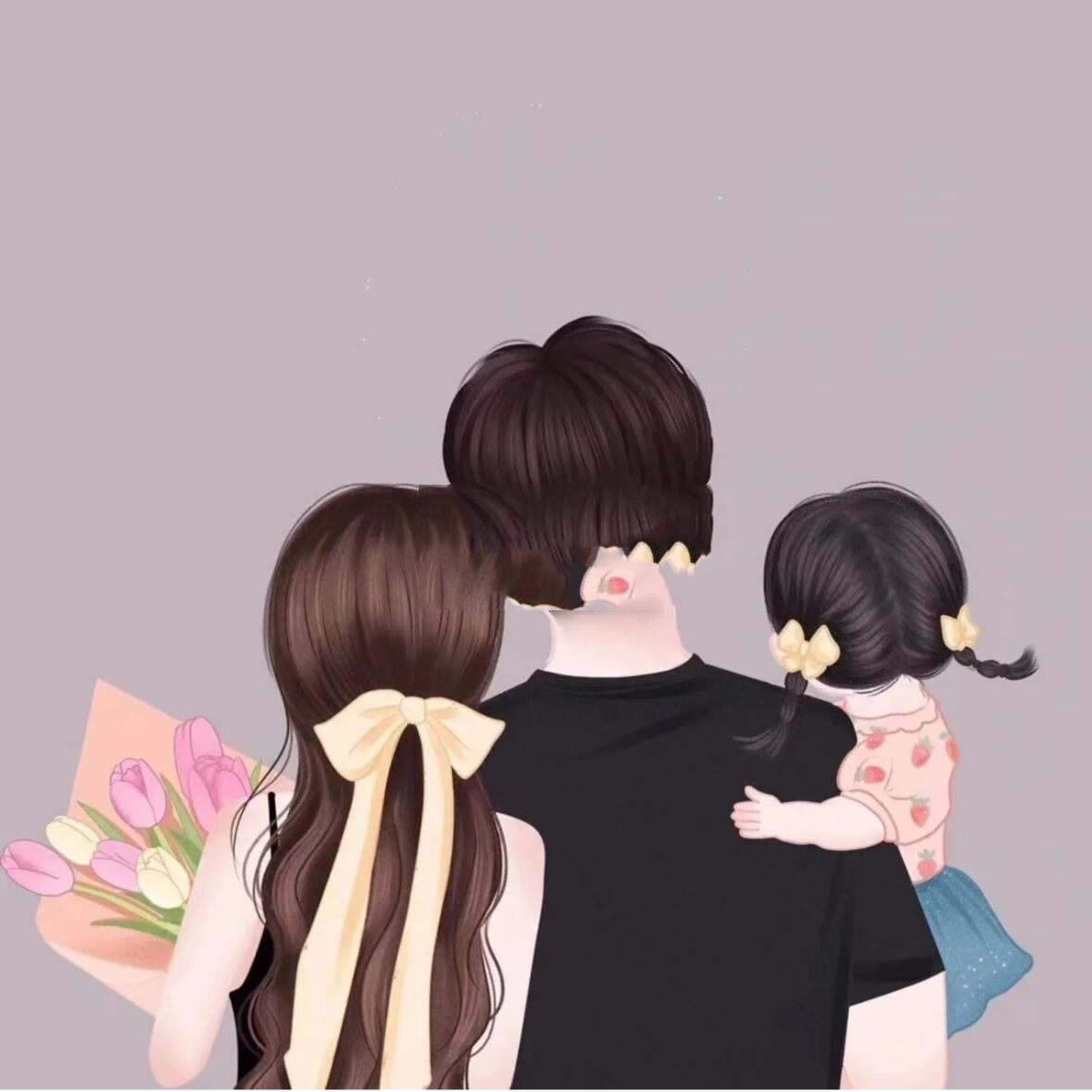 母女父女一家三口情侣头像|女宝宝头像 最近很多宝宝们想要女宝宝情侣