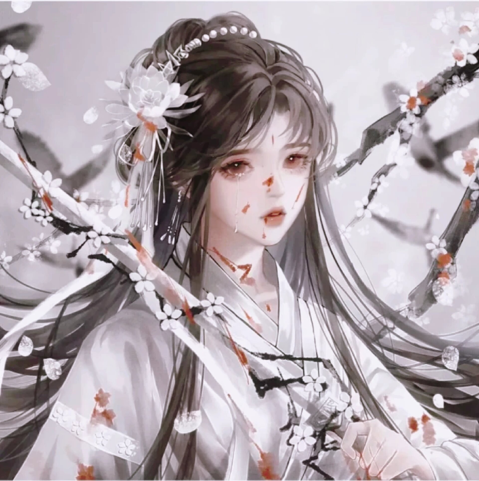 伤感古风头像两张