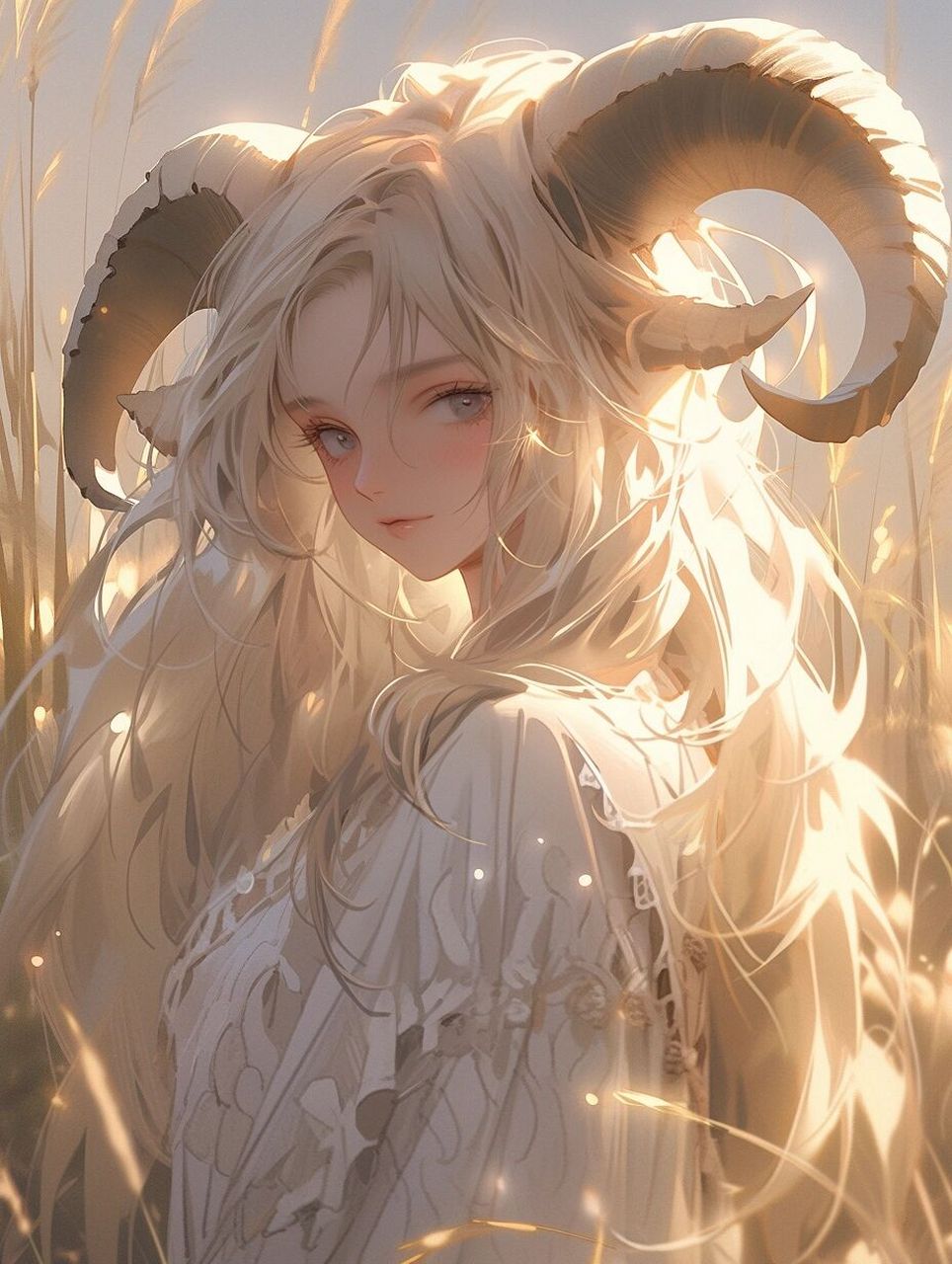 ai绘图|十二星座|75金牛座女生头像壁纸