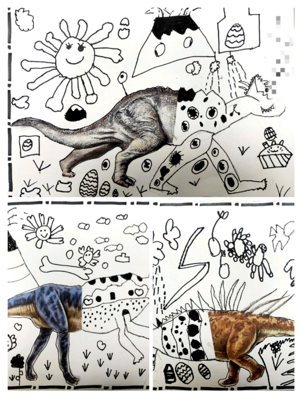 5-6岁儿童画《恐龙为什么灭绝》 因果联想一由一件事情的结果,根据