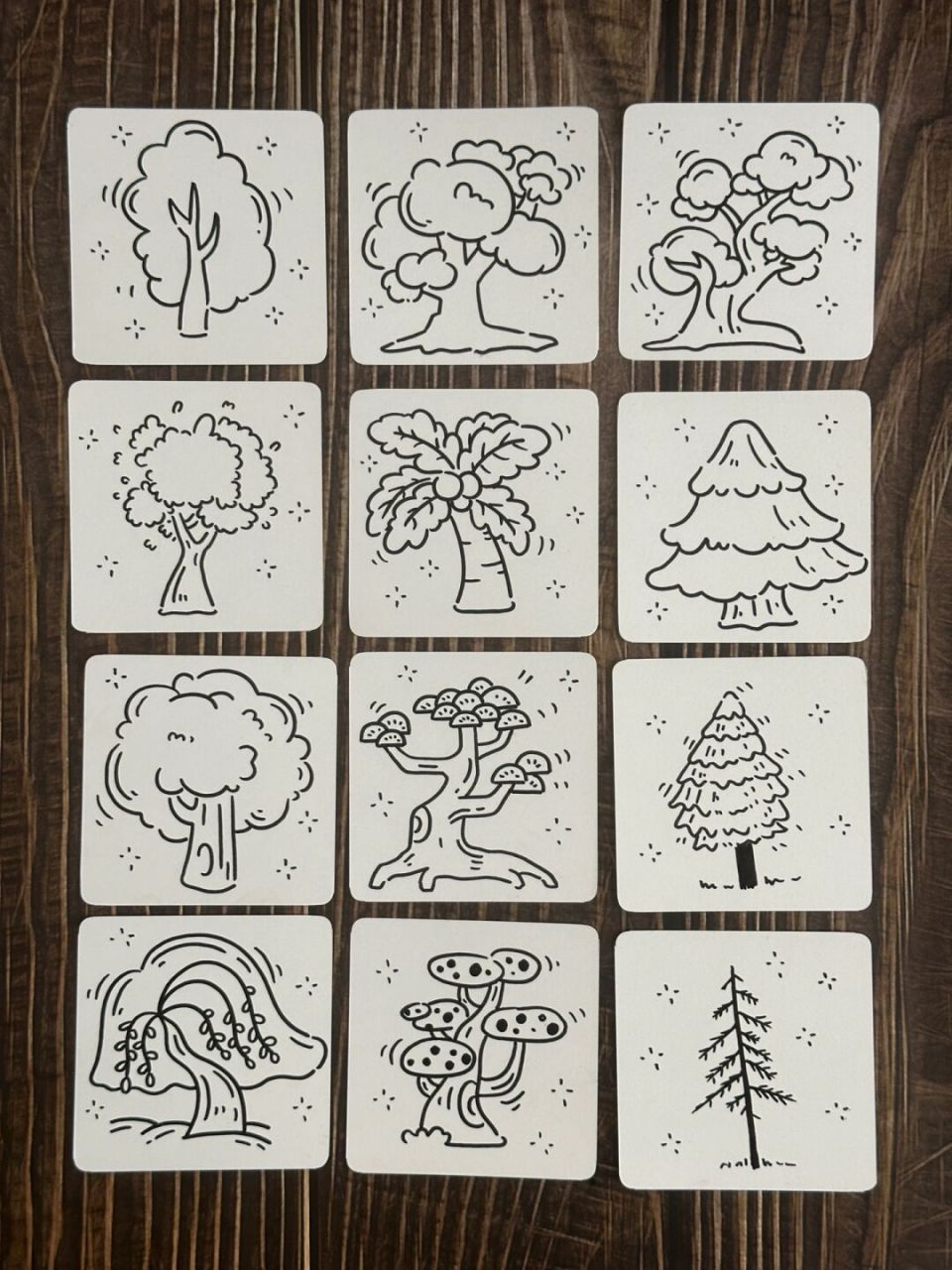 简笔画|12款树的实用画法,快临摹起来 每天日分享实用简笔画[并不简单