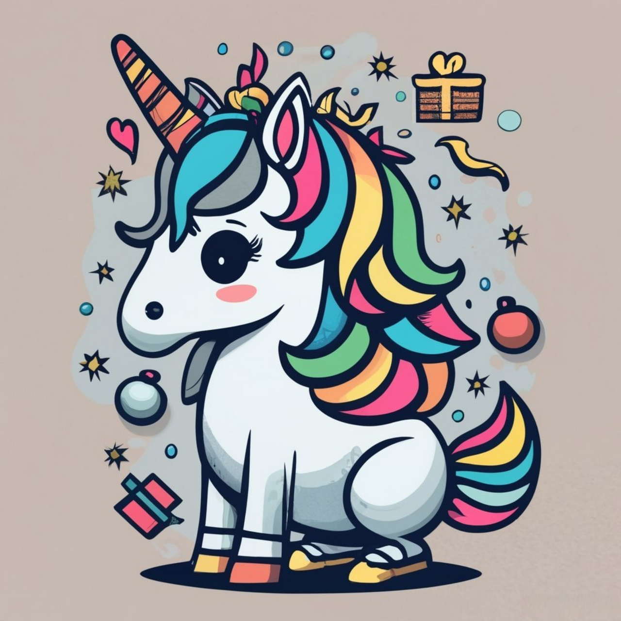 头像系列03:独角兽主题 最新ai绘画分享,点评赞私原图