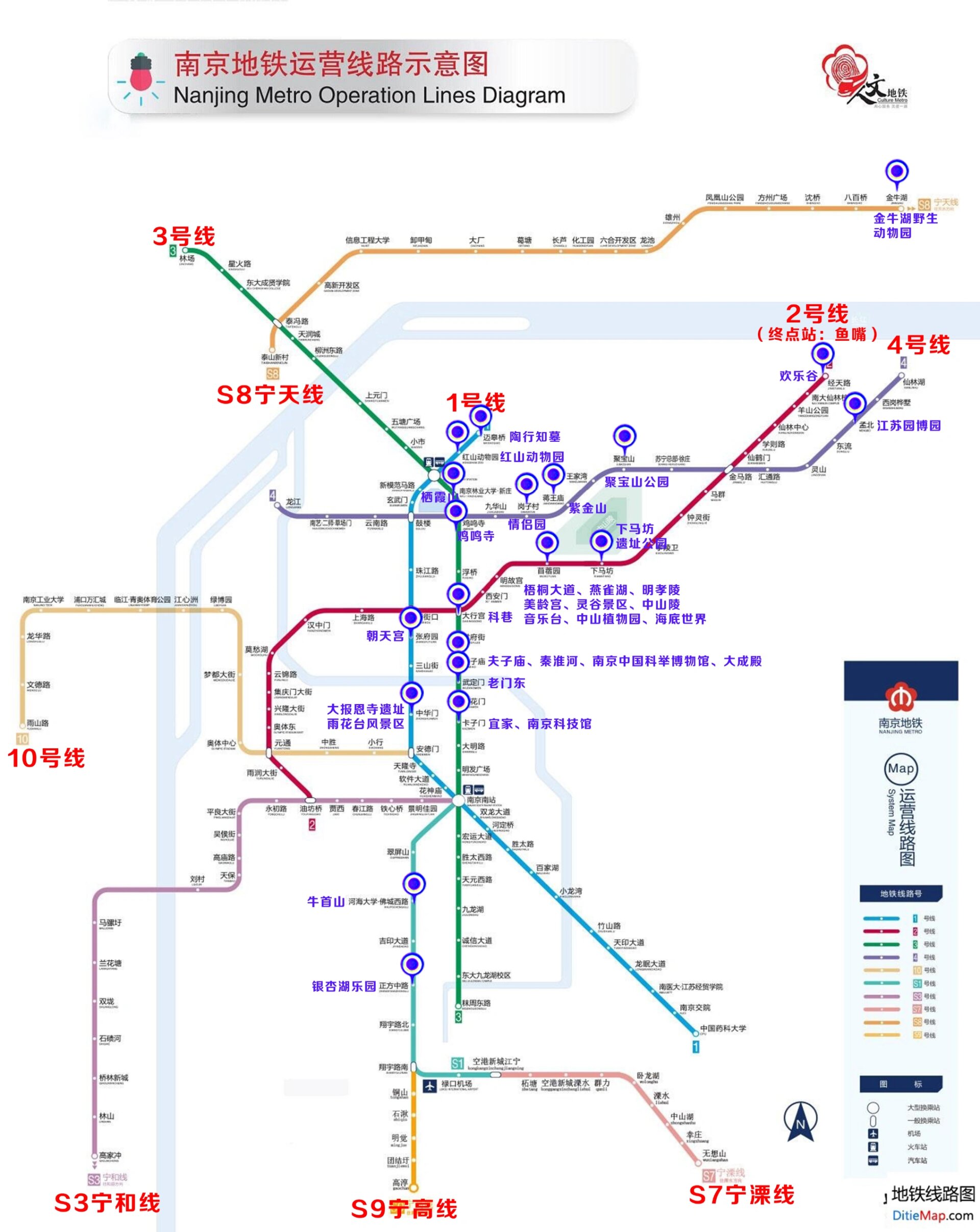 南京地铁旅游攻略