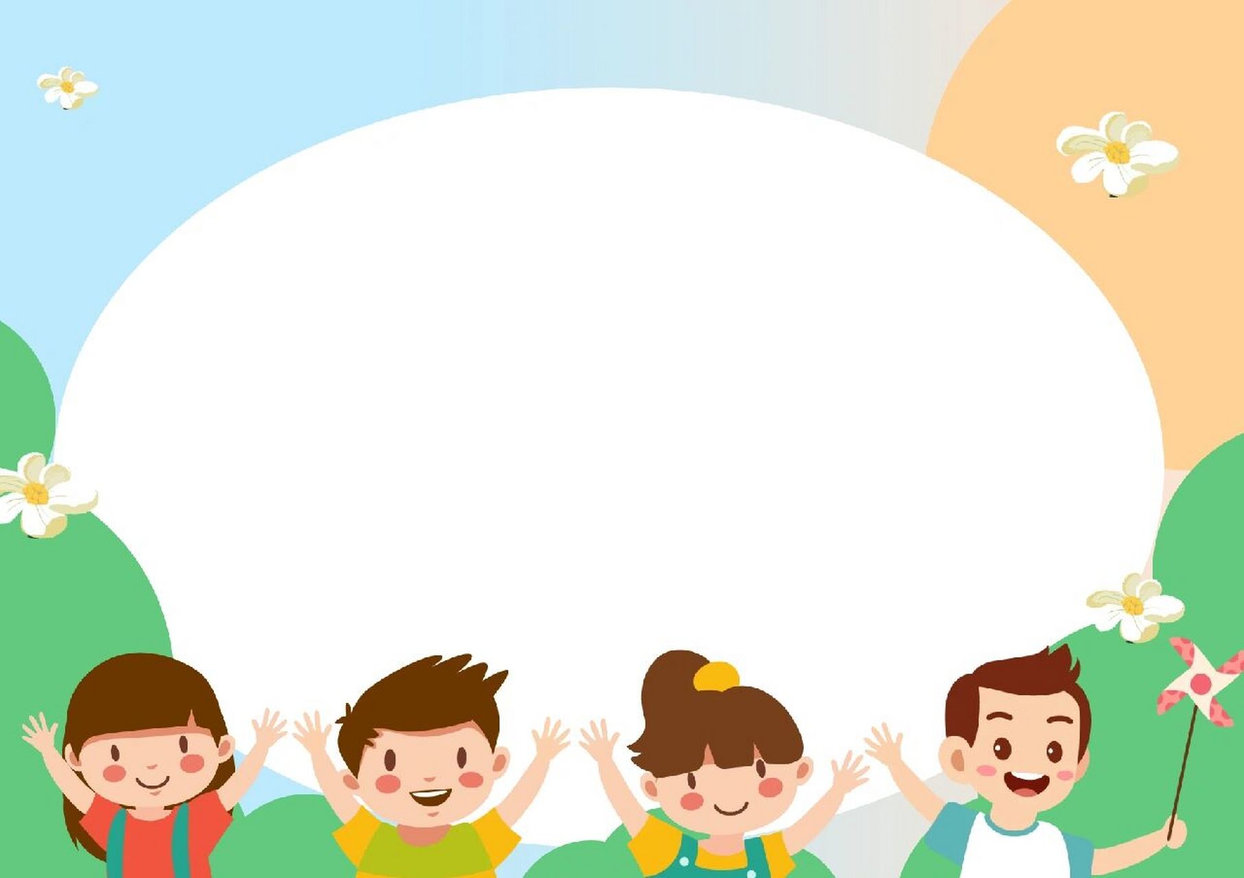 放心放心,我的背景素材管够[亲吻] 需要卡通边框ppt背景的老师同学们