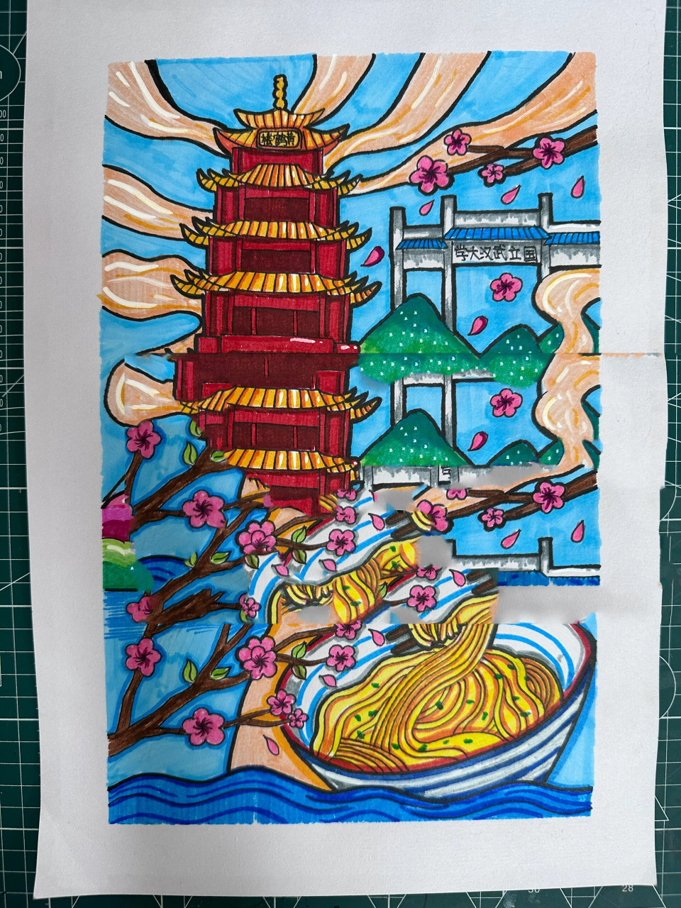 城市主题之武汉儿童画