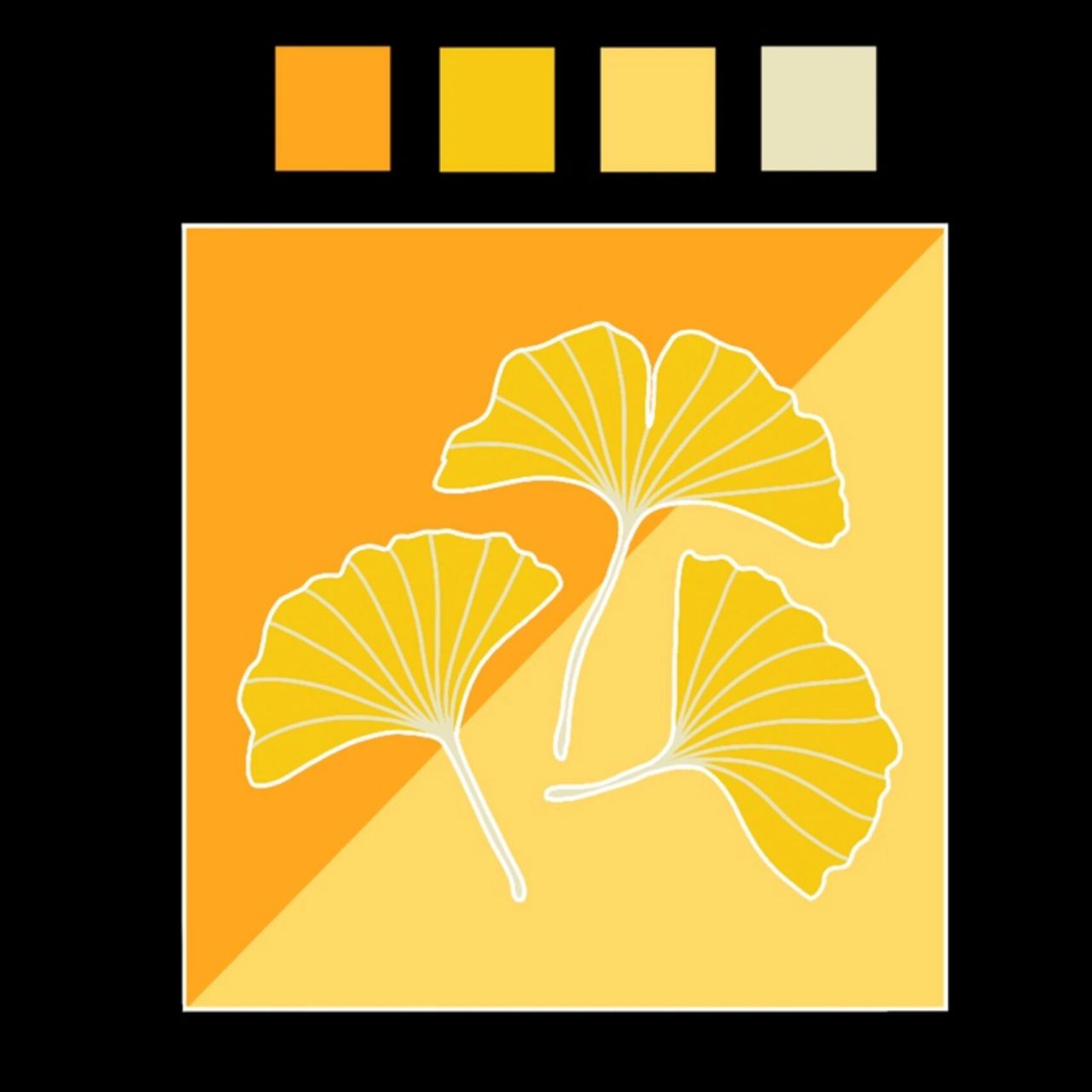 色彩构成 色相对比下的叶子图案   很多粉丝说老师色相对比的图形太难