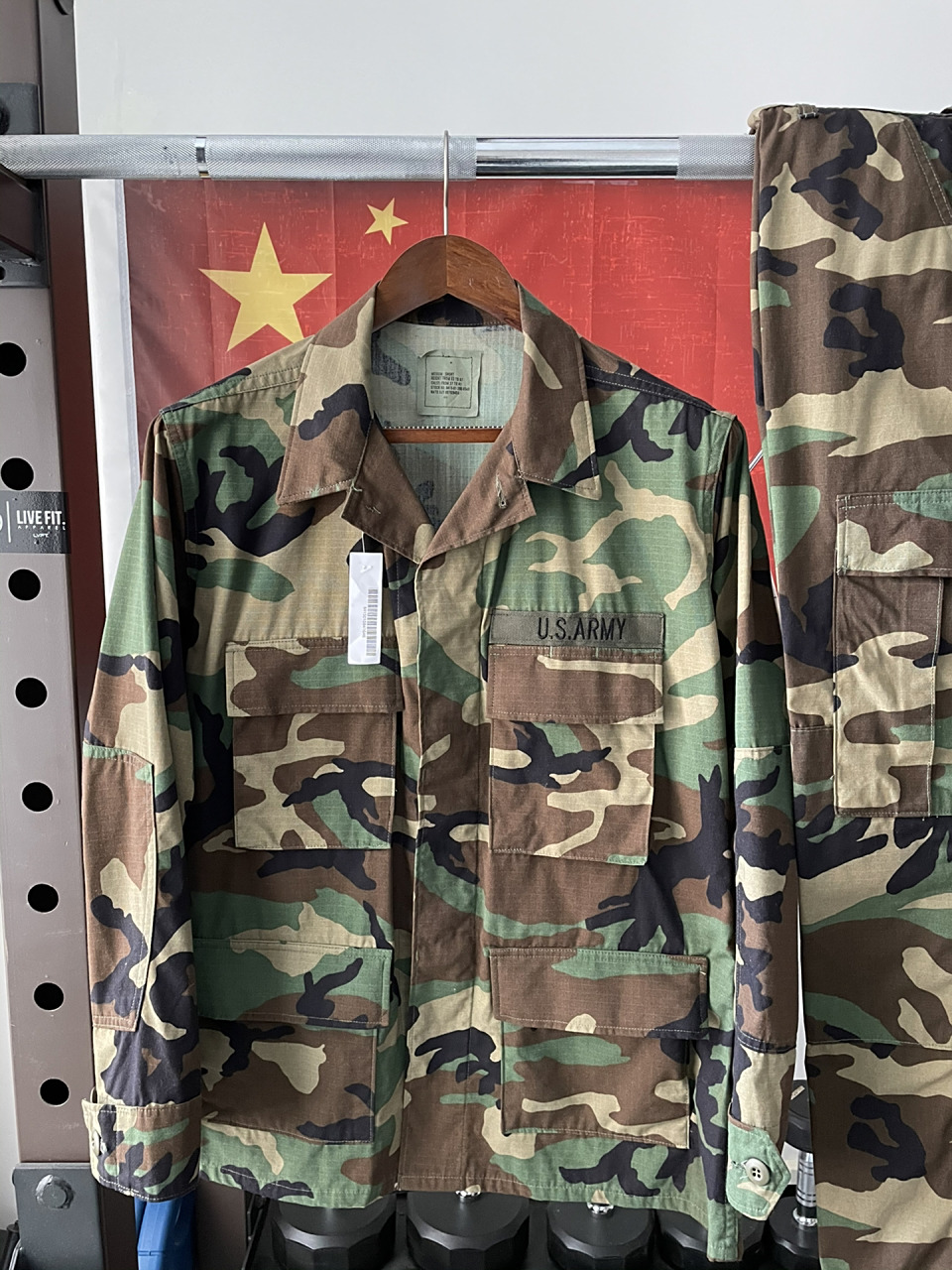 美军公发bdu四色丛林迷彩作战服 美国陆军上个世纪配发的一款迷彩作战