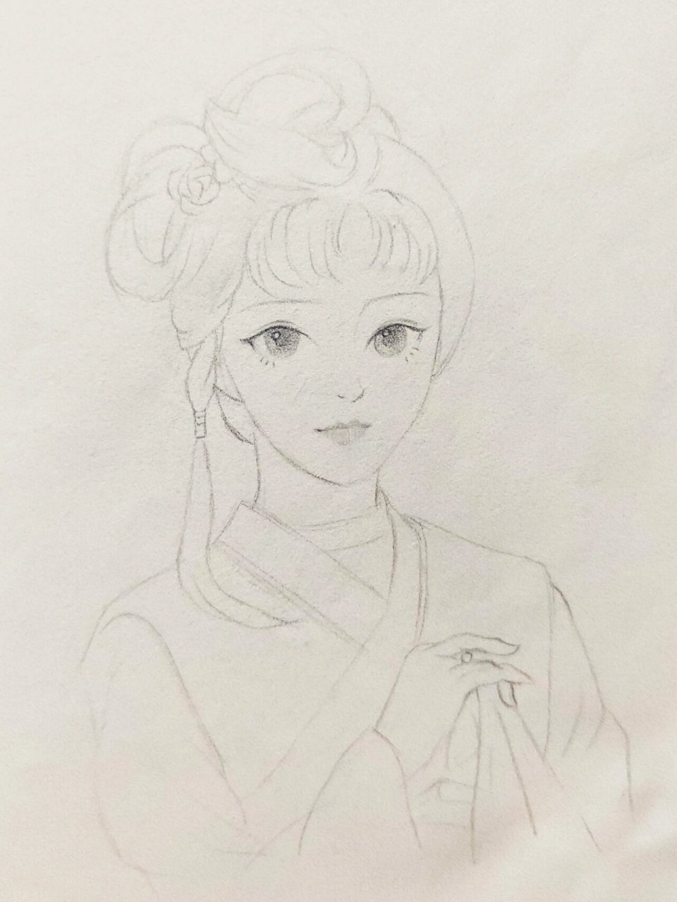 今天斗胆画一下黛玉 画的不像勿喷