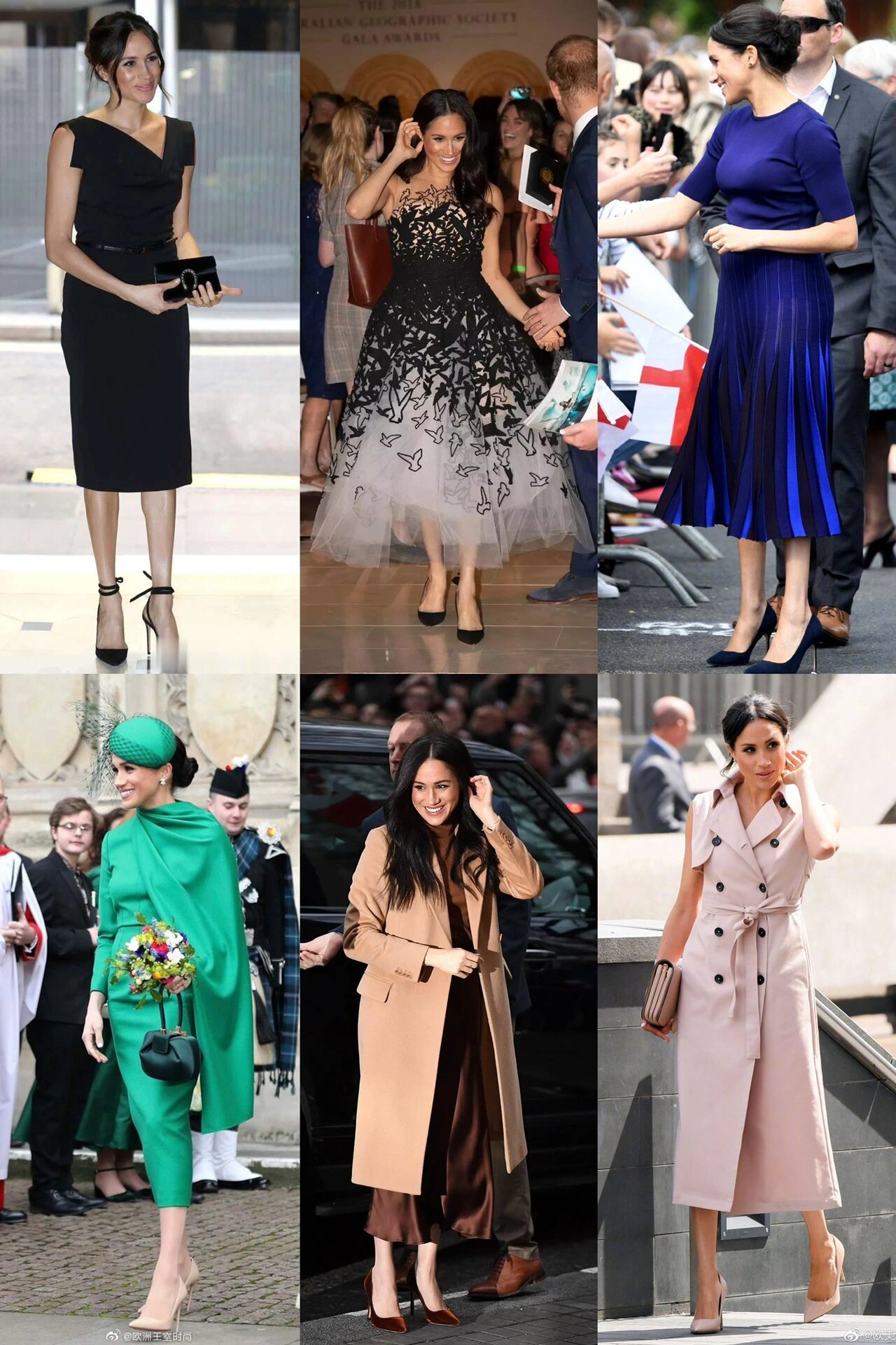 梅根王妃穿搭合集