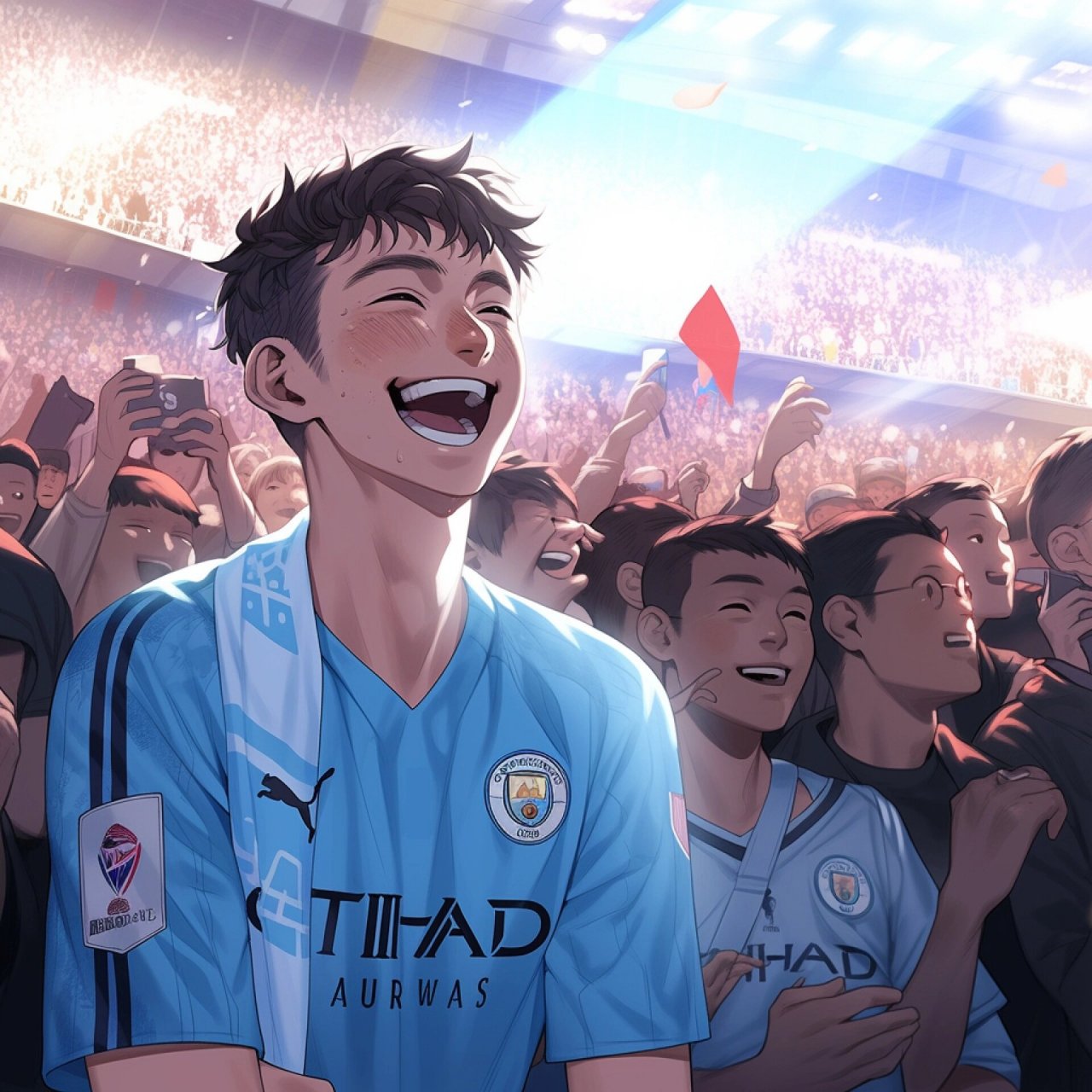 情侣头像 | 一起看曼城比赛71(含女生头像) 就是要看曼城啊!