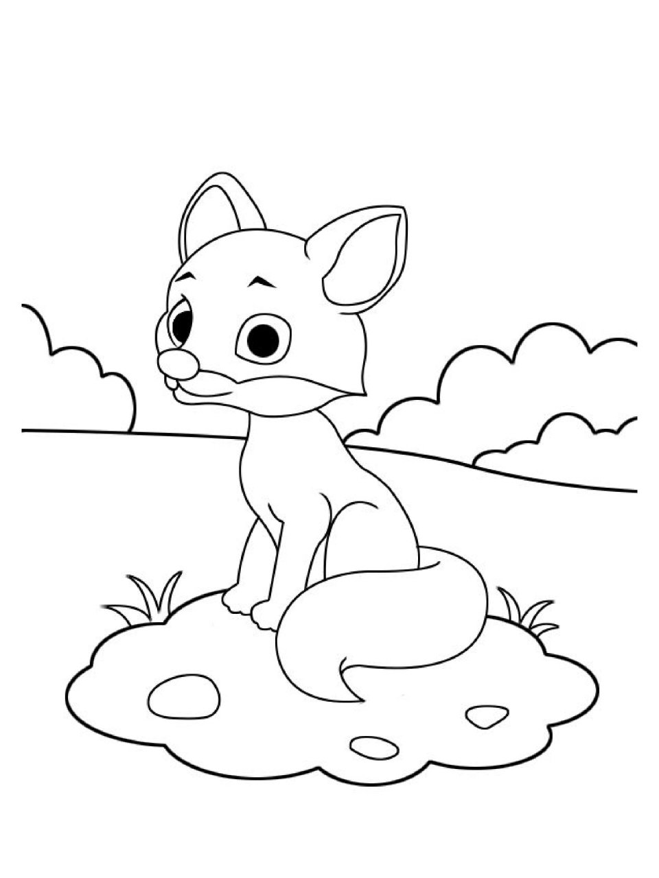 幼儿简笔画|狐狸 可爱的小狐狸,适合4~9岁的小朋友