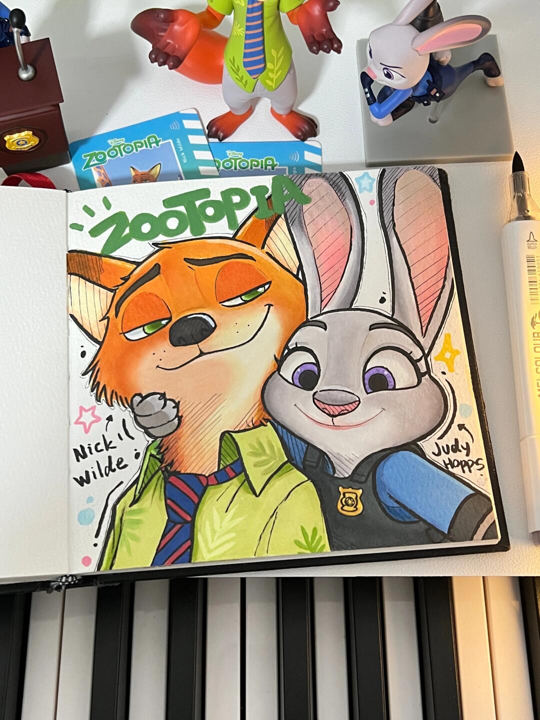 🦊🐰疯狂动物城手绘