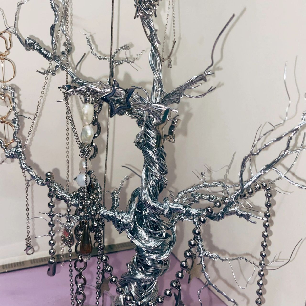 线的立体构成/大一立体构成作业/仿生构成 材料:铁丝1.2mm 做主树杆0.