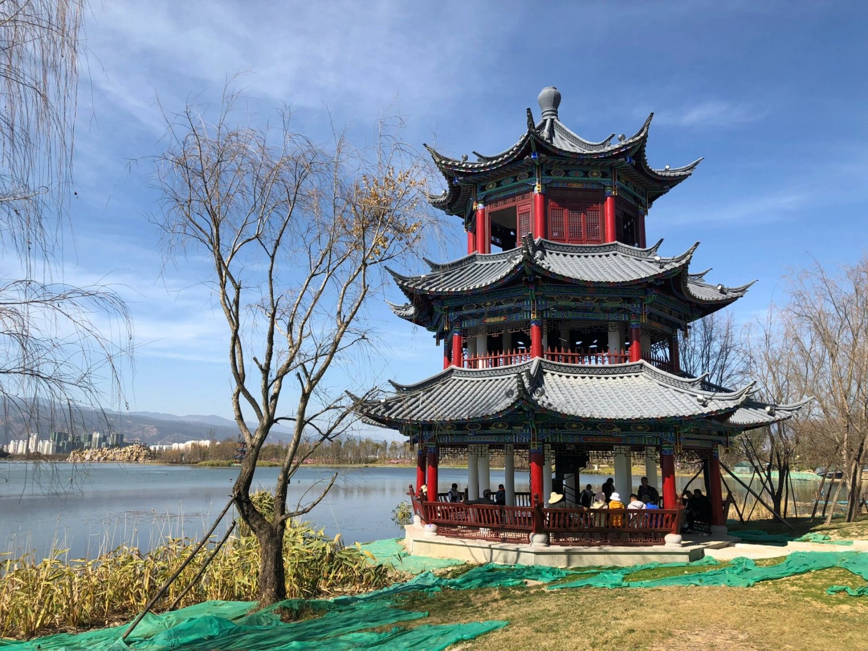 保山本地游玩散步好去处-青华湖 作为土生土长的保山人,下班及周末去