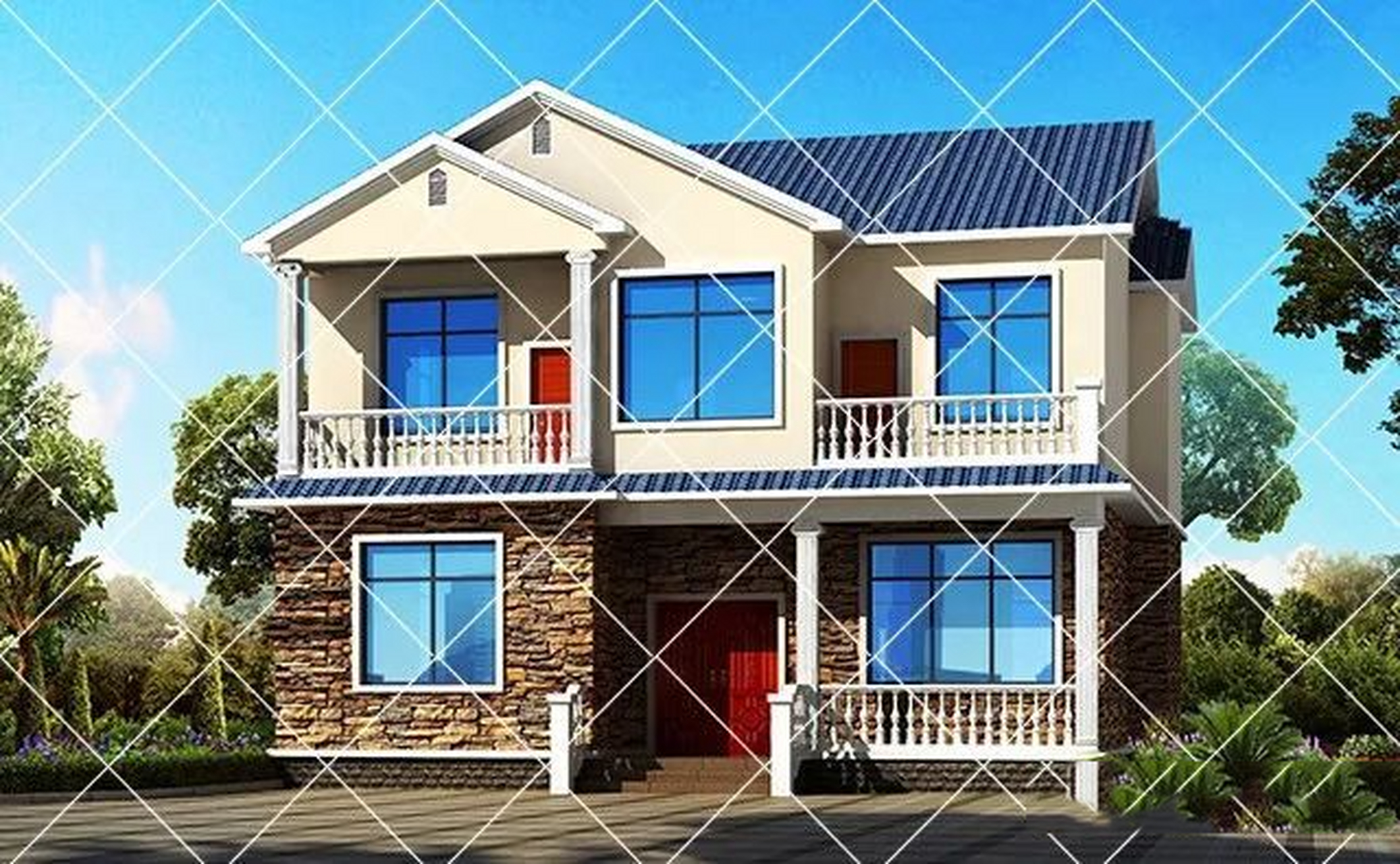 20万左右二层别墅,8款二层,实用又漂亮别墅 8款造价20万左右农村别墅