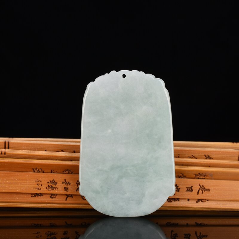 缅甸翡翠龙凤牌吊坠龙牌玉坠风牌挂件