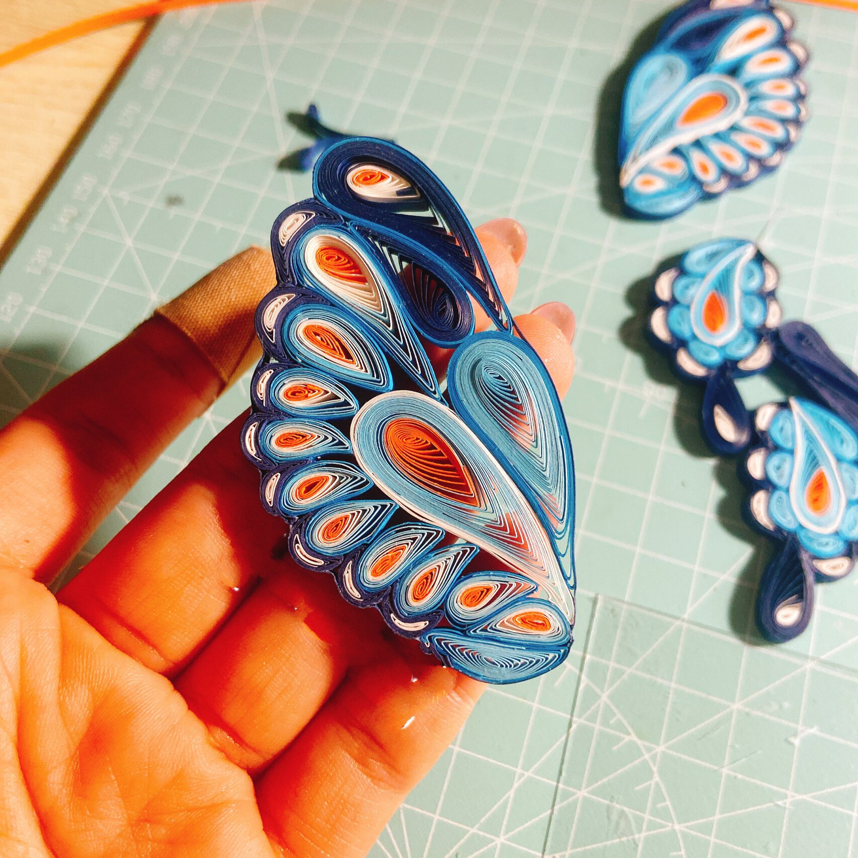 衍纸蝴蝶03 深夜完成73