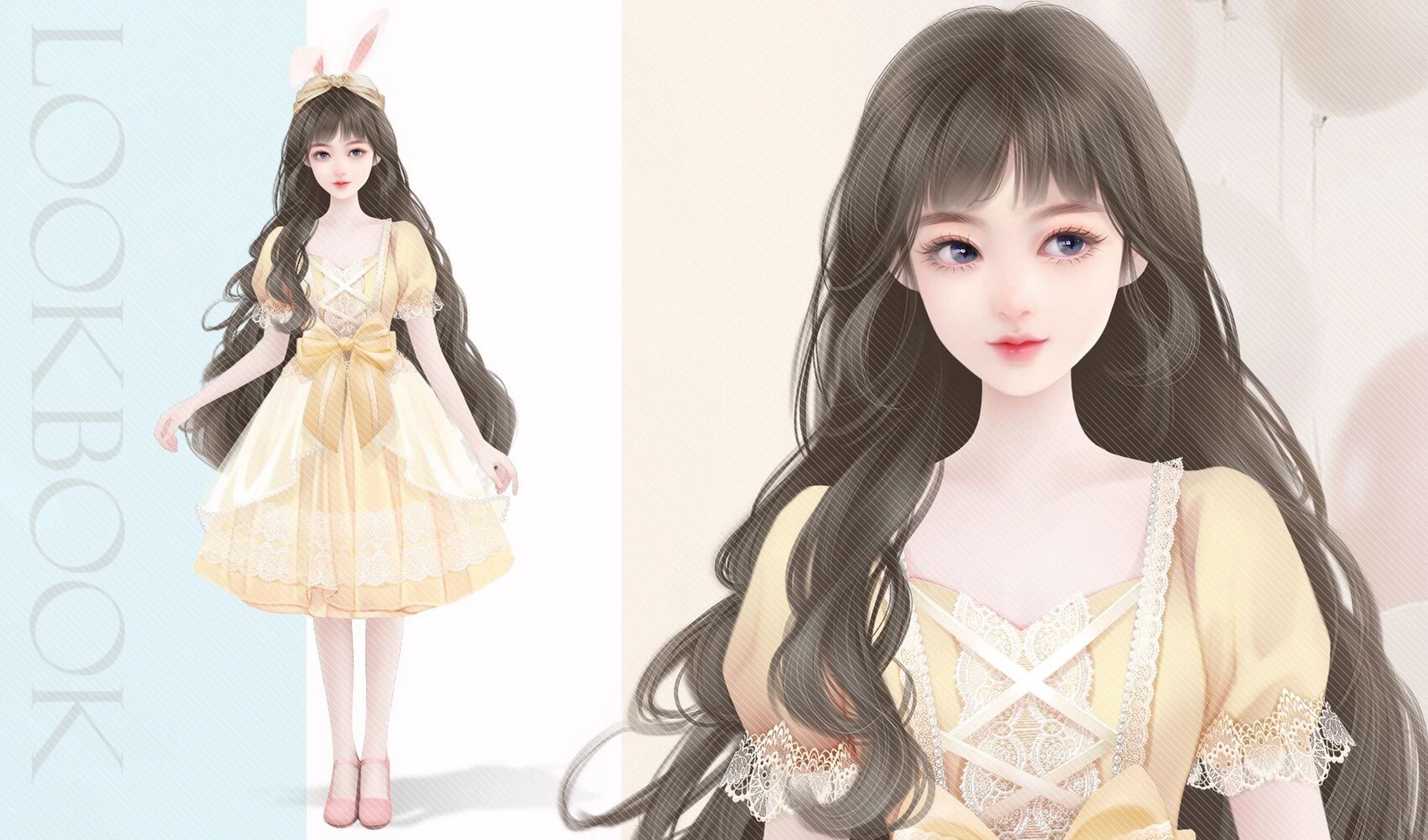 [害羞] 	 #易次元# #橙光游戏# #闪艺# #古风插画# #玉兔# #立绘