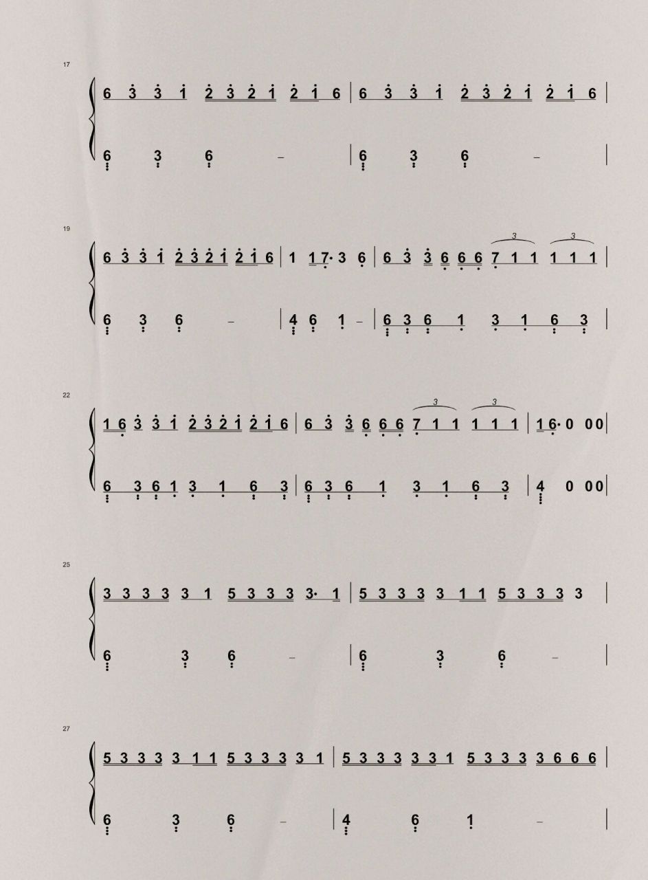 solo简谱数字图片