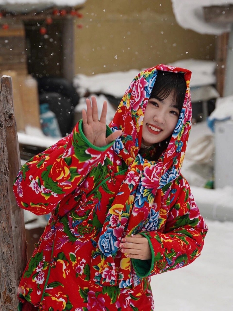 花棉袄 农村女人图片