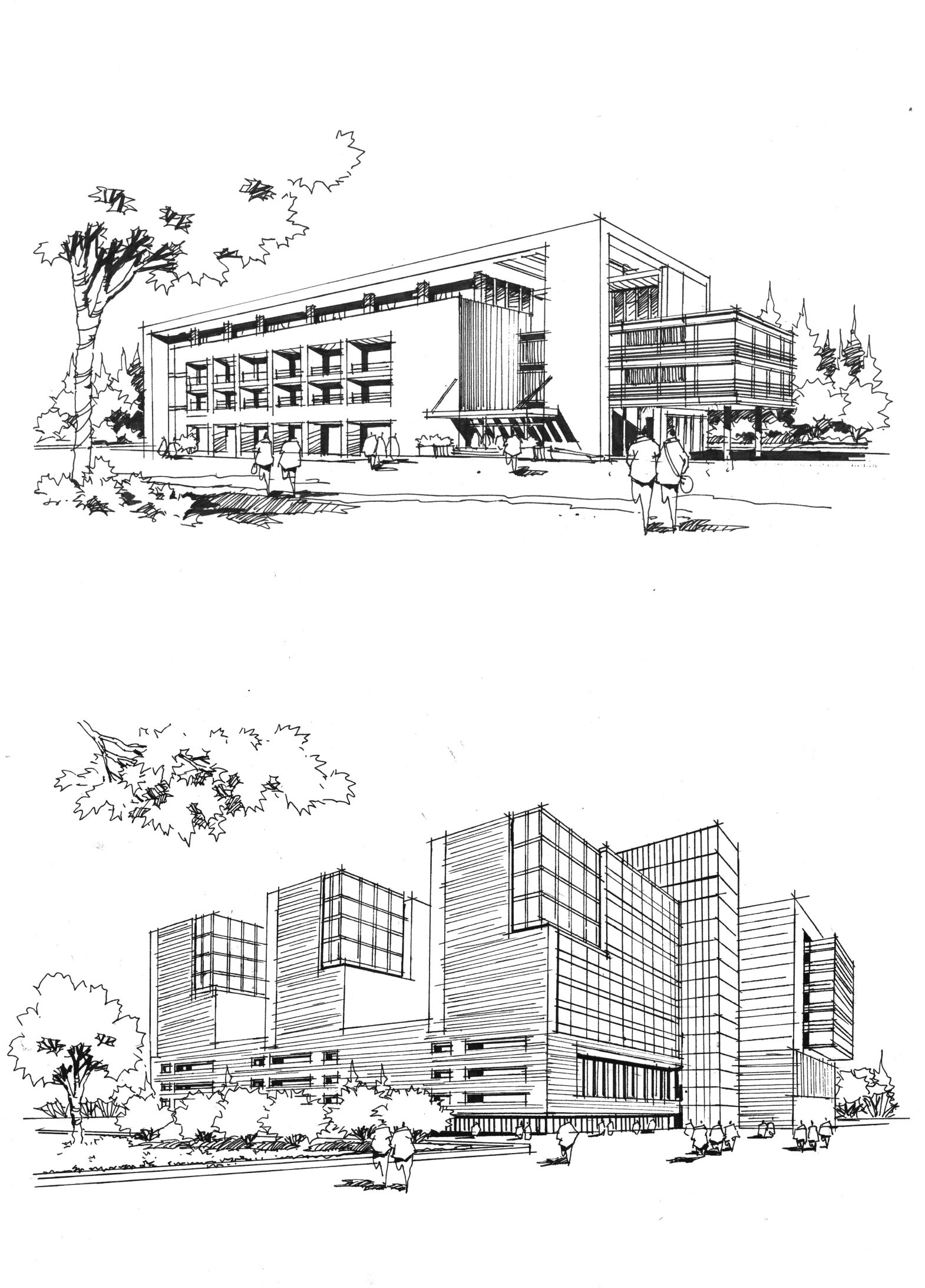 建筑速写临摹图片图片