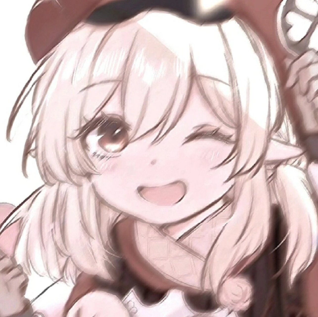 无水印模糊动漫女头像