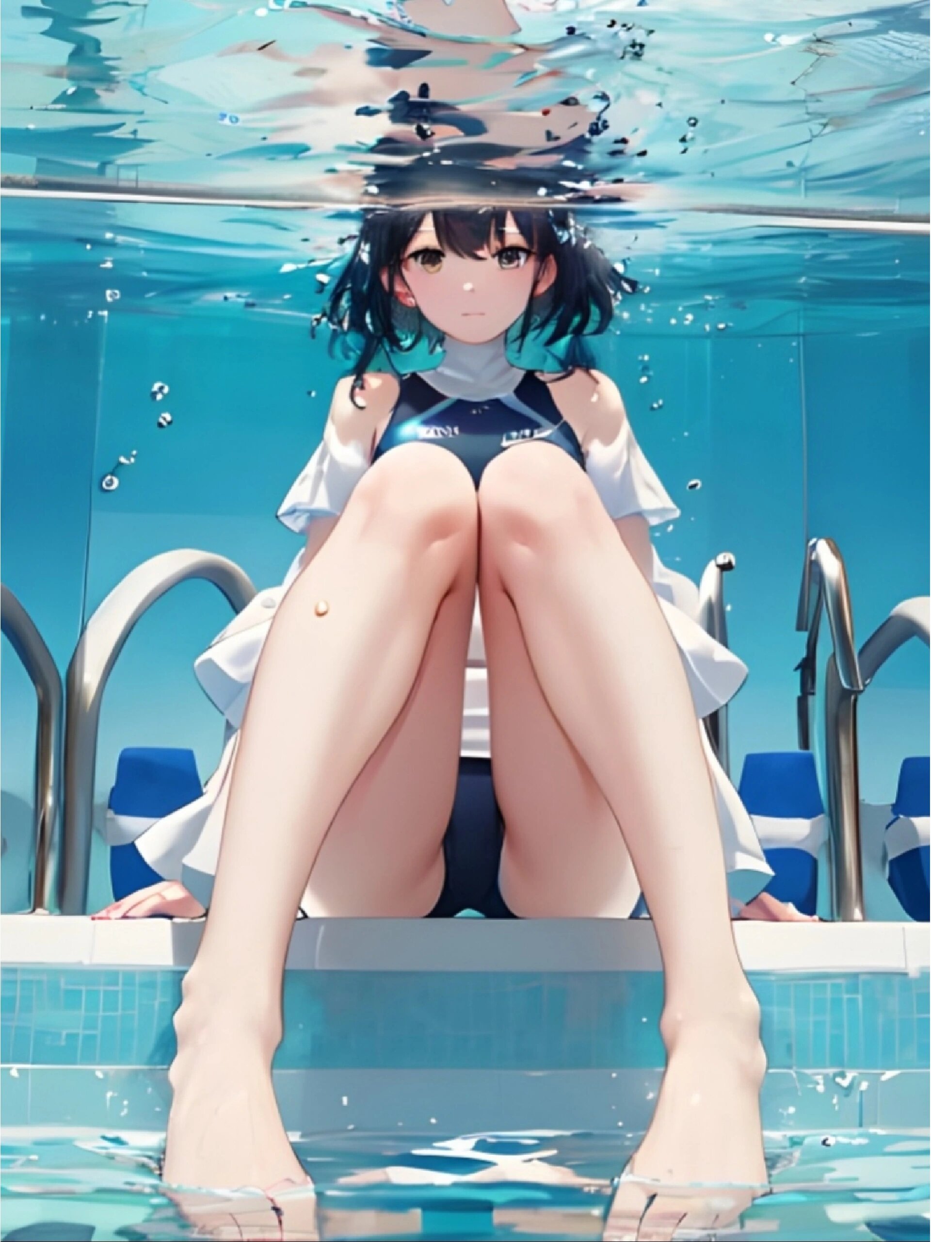 ai泳装少女壁纸|超有夏天的感觉