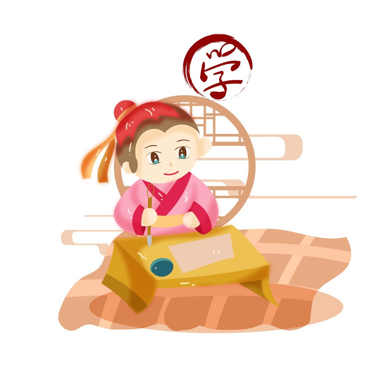 环创素材| 幼儿园国学礼仪插画 #幼儿园国学礼仪#0202#插画#02