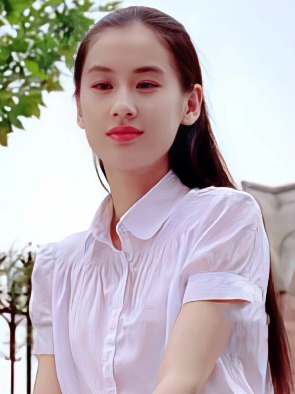 功夫时期的黄圣依 这不是清纯小白花吗