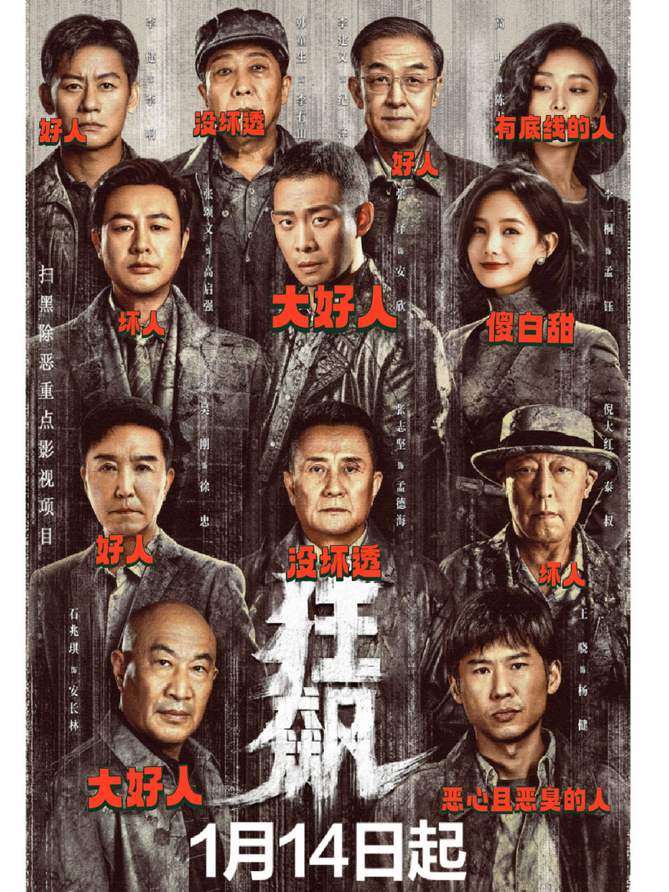 (狂飙人物形象终级版 之前很多人认为纪泽是坏人,简直是胡说八道!