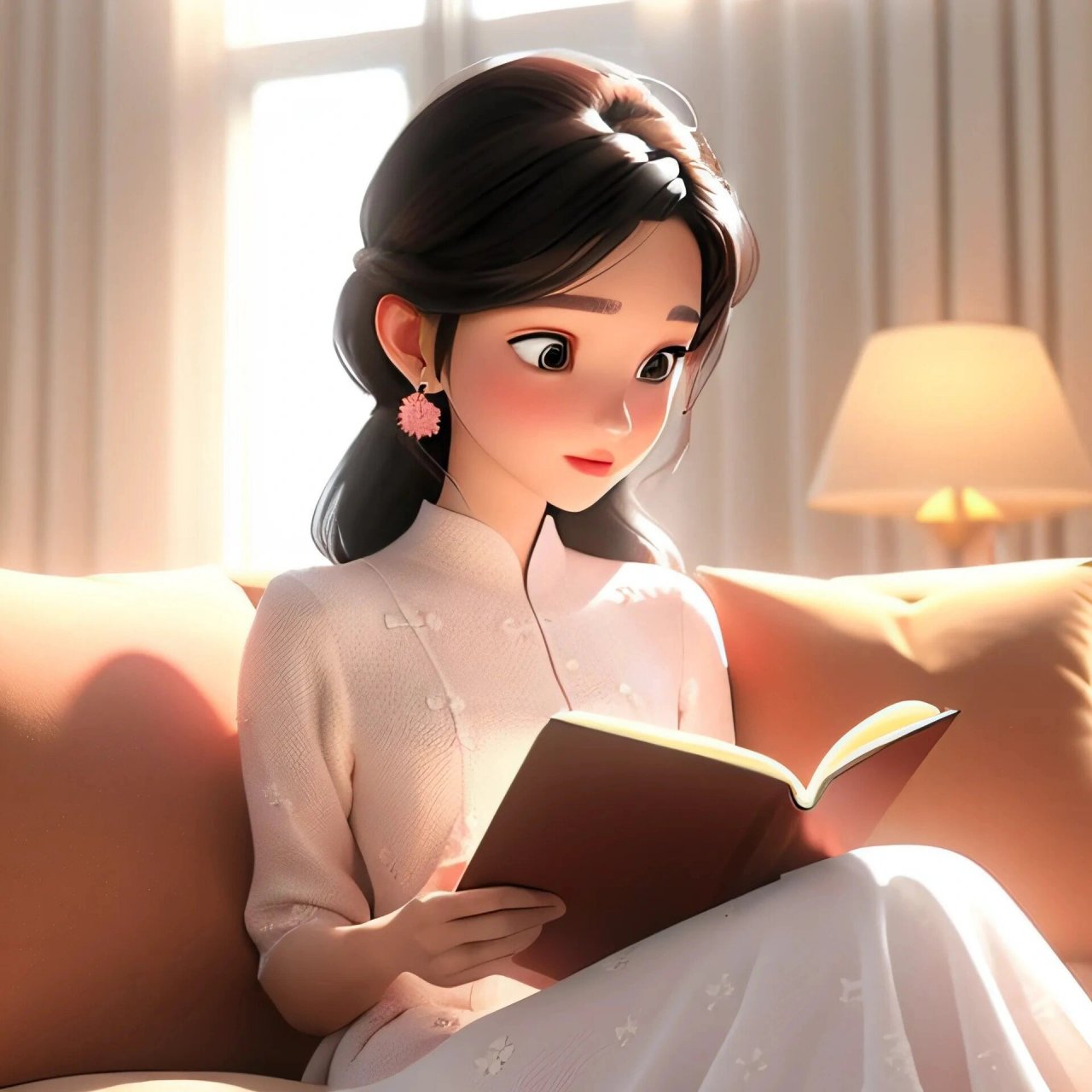 安静做个学霸|看书系列头像