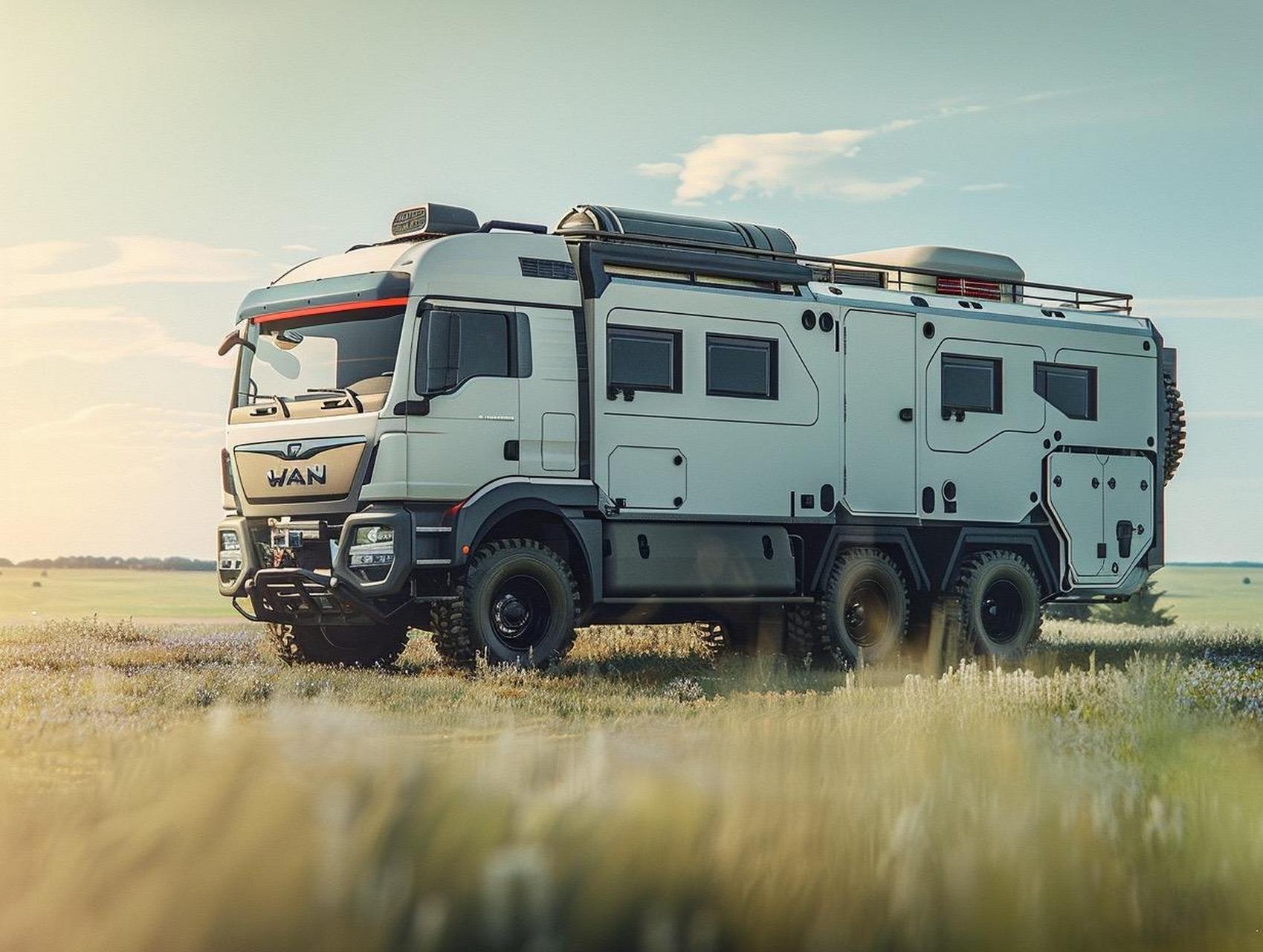 重卡房车概念设计.重卡房车 硬派越野