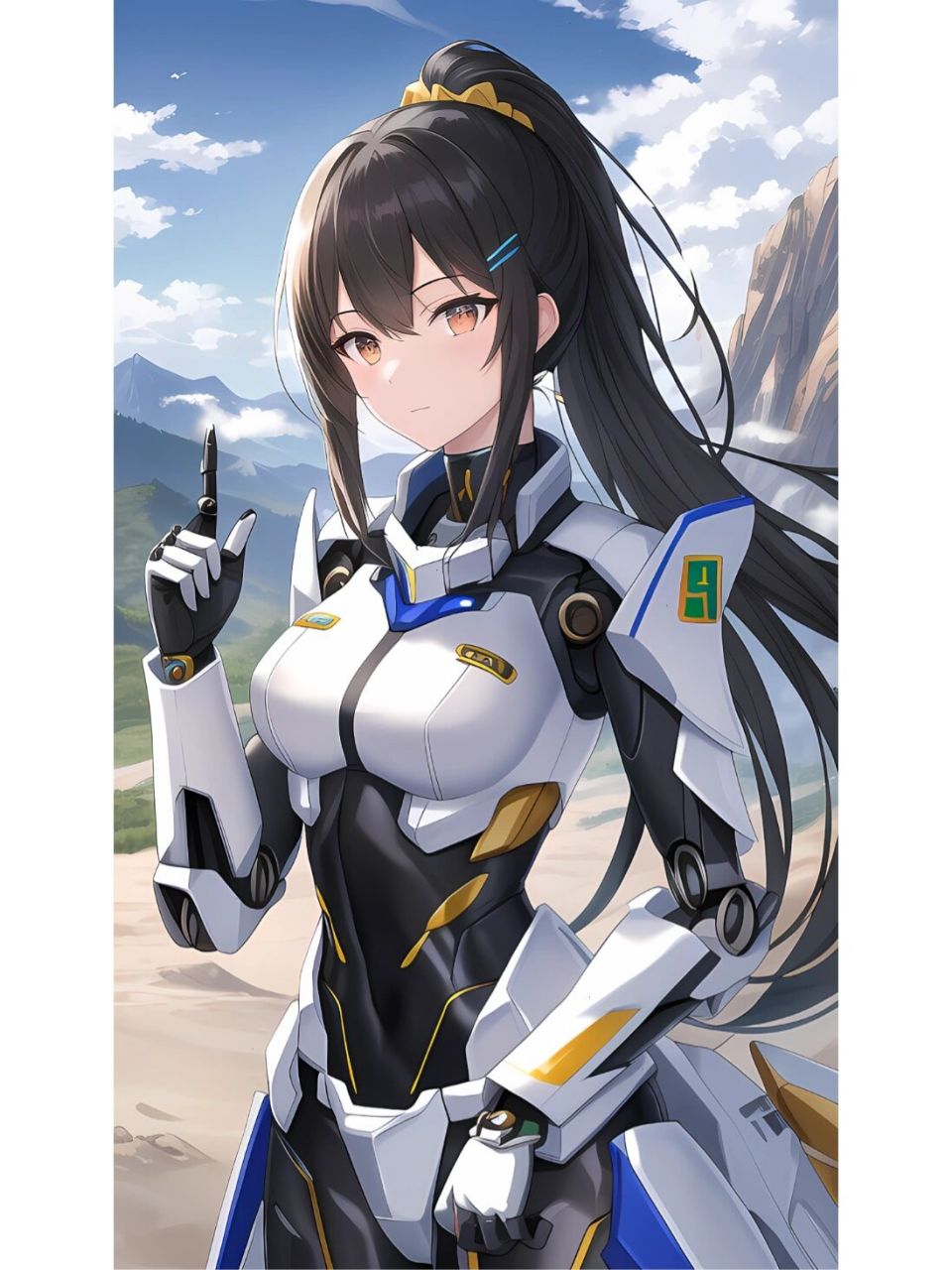 二次元机甲美少女| ai绘画