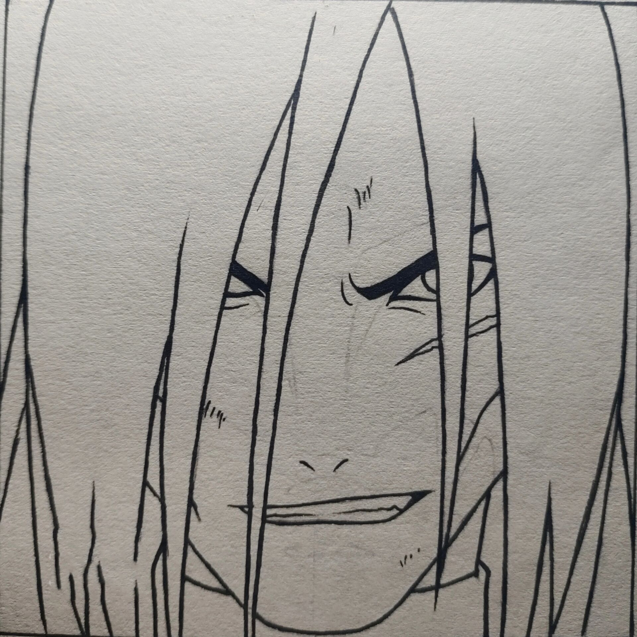 大蛇丸绘画过程