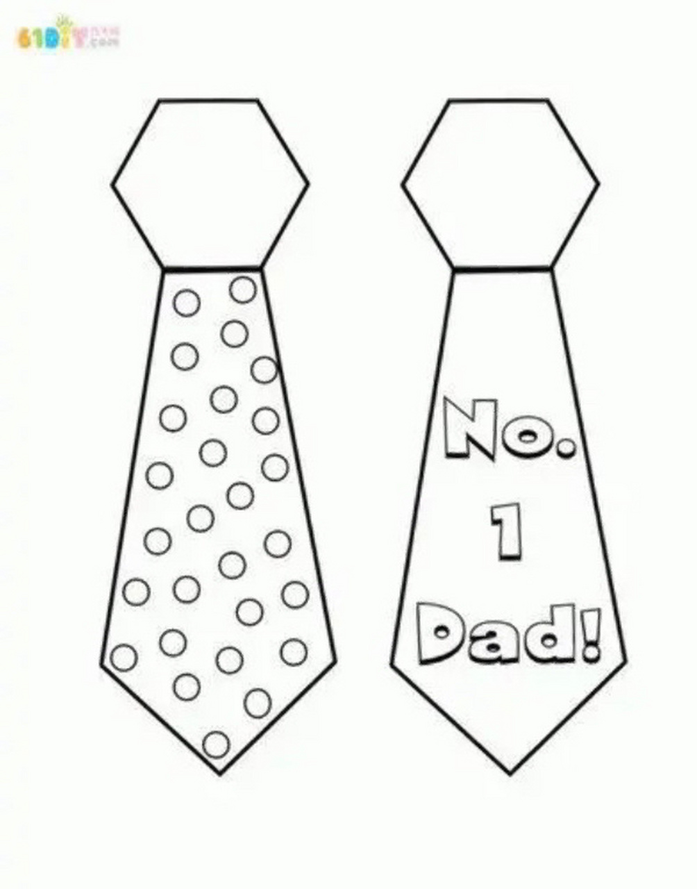 爸爸的领带【可打印】