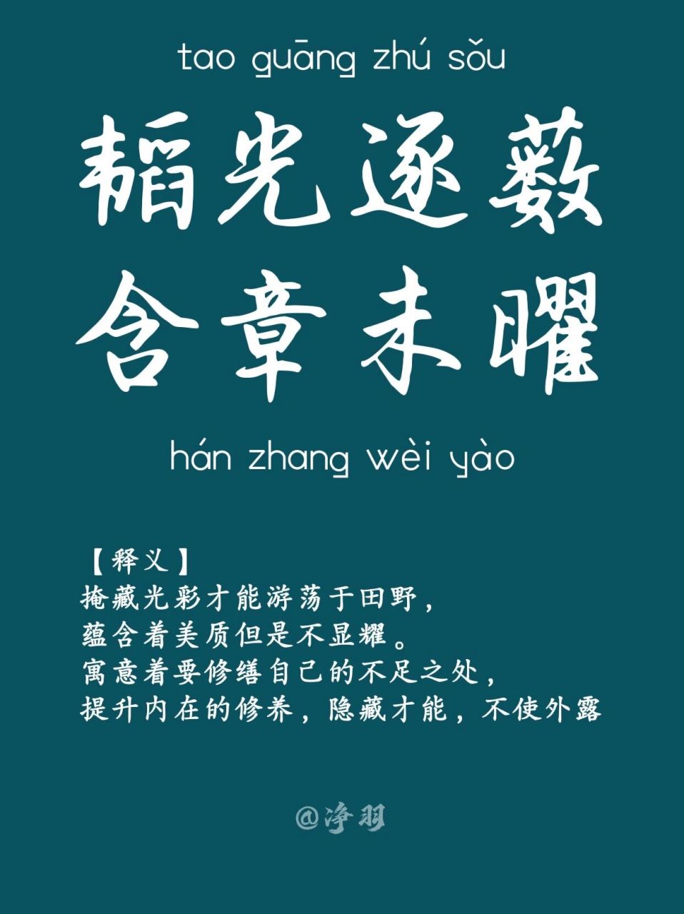 也是"韬光养晦"这一成语的由来.