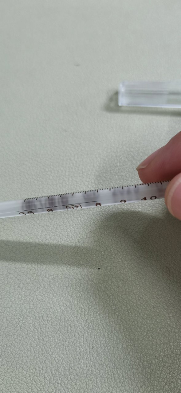 温度计发烧图片 连烧两天 im ok 明天要不要继续请假!