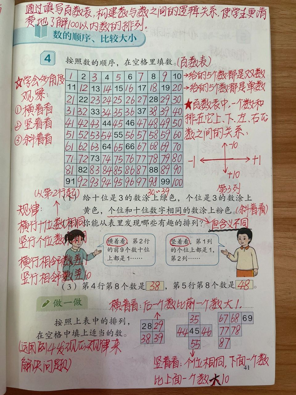 一年级下册数学·《100以内数的认识》 备课p41-45  《100以内数的