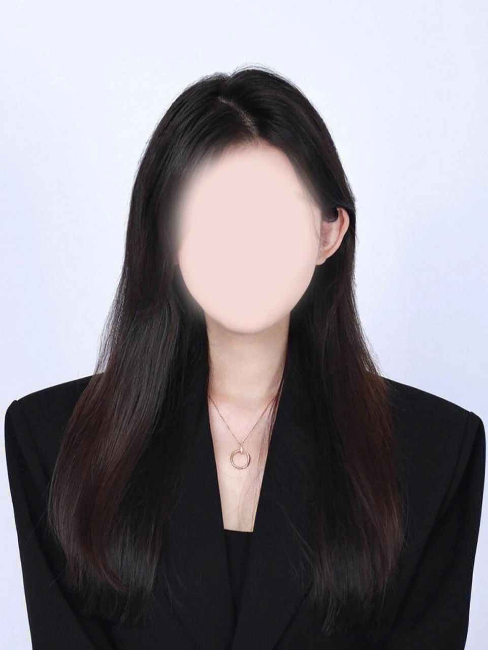 高级感黑色西装证件照,证件照必备 姐妹们高级感满满的证件照,你也