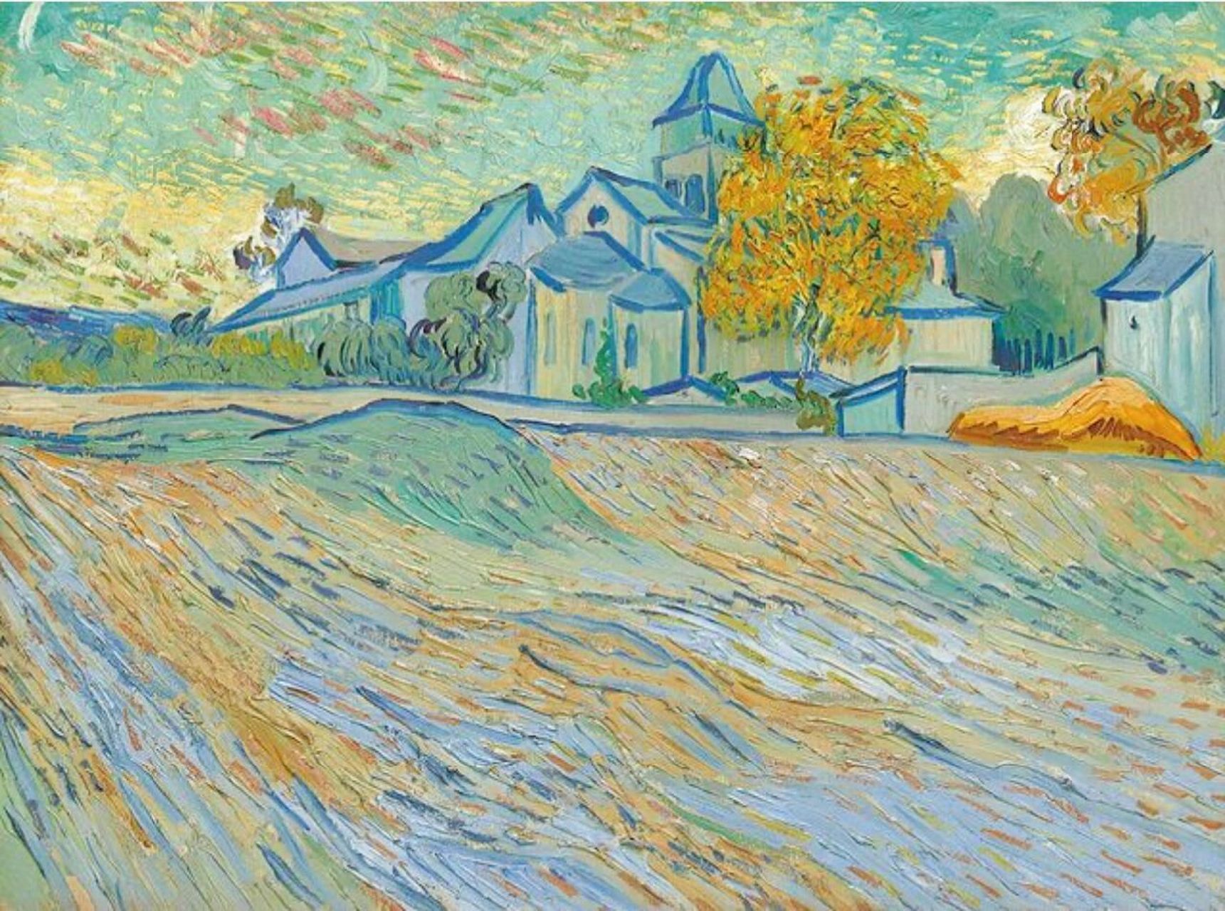 梵高·《圣保罗教堂的景色》 vincent van gogh (1853-1890),view of