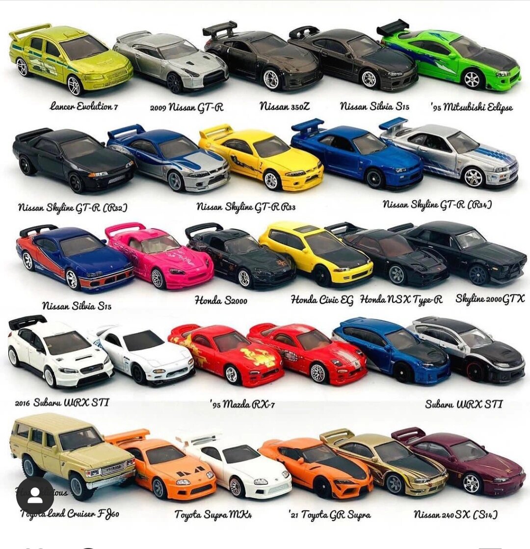 风火轮速度与激情系列推出过的jdm车型盘点