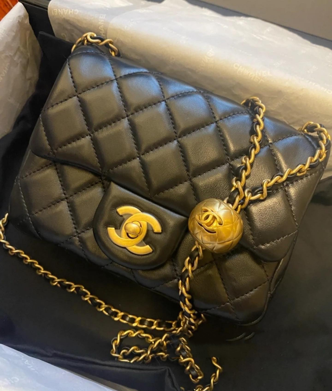 9890 chanel 小金球 mini square 06新年现货39323831