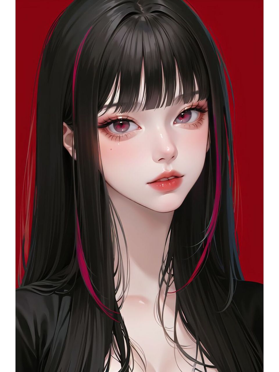 头像,挑染发型 带一点高冷的小姐姐看好了~020202020202