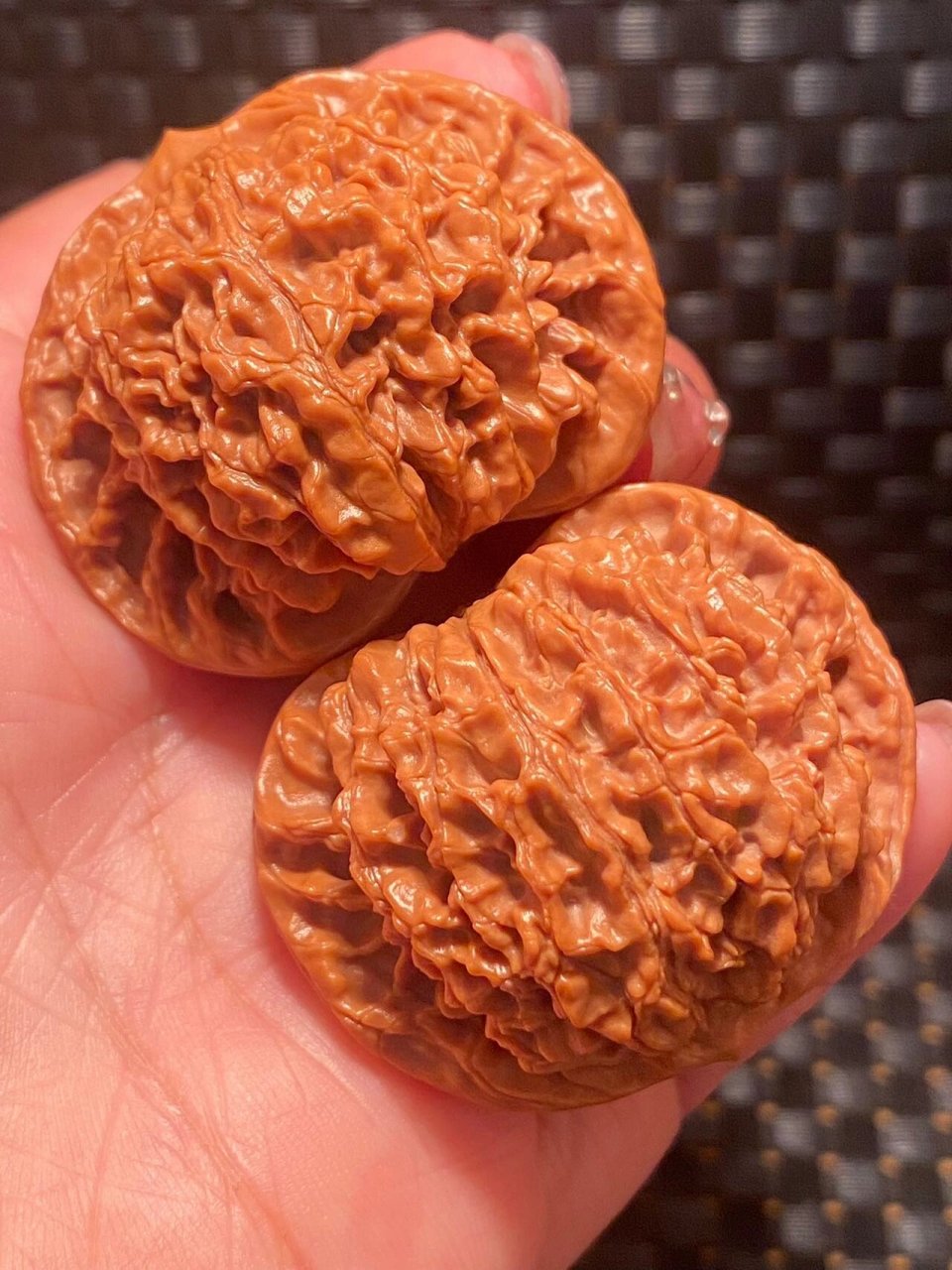 蟠龙纹狮子头 精美老款蟠龙纹狮子头核桃.