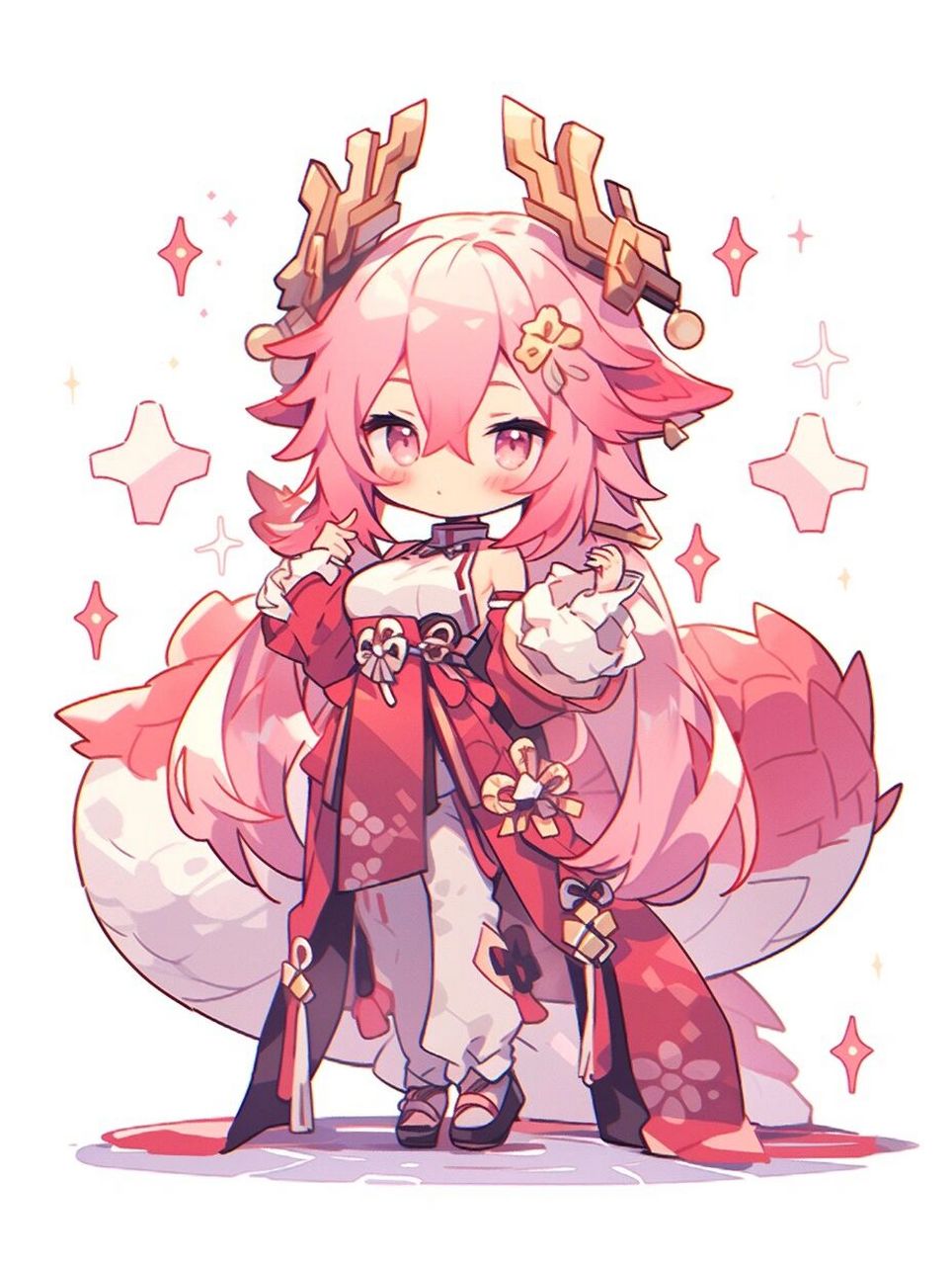 q版龙拟人小萝莉  夏日滤镜