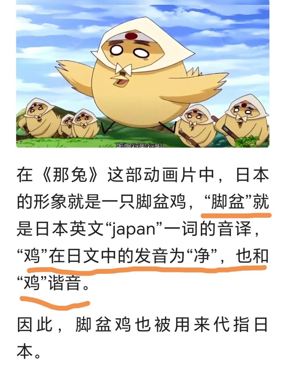 中国 兔子 美国 鹰酱 俄国 毛熊 韩国 棒子 日本 脚盆鸡 这里还漏了