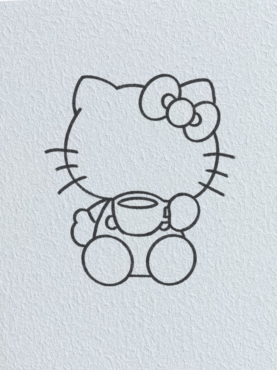 小猫简笔画动漫kitty图片
