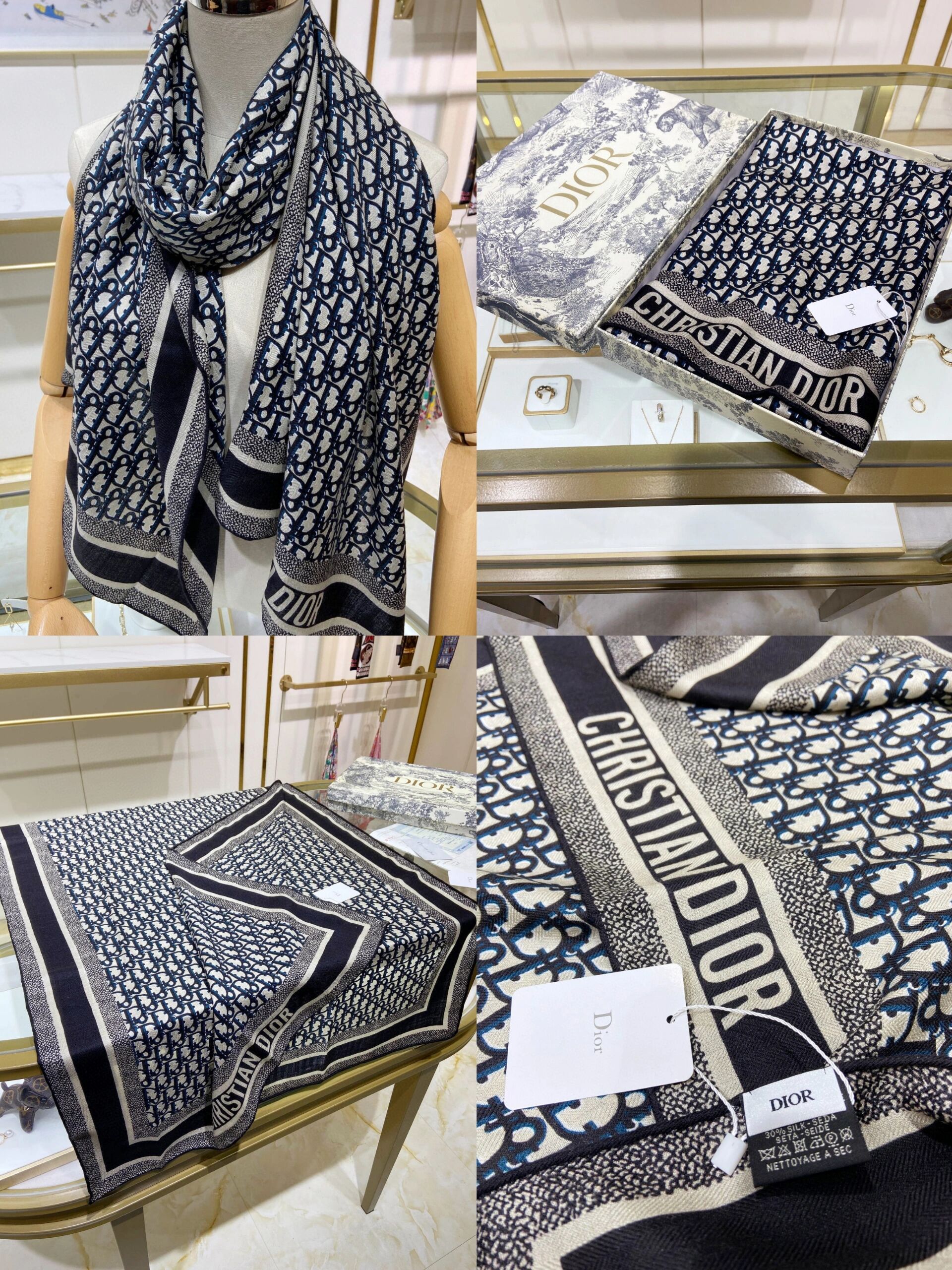 迪奥围巾01dior新款字母长巾