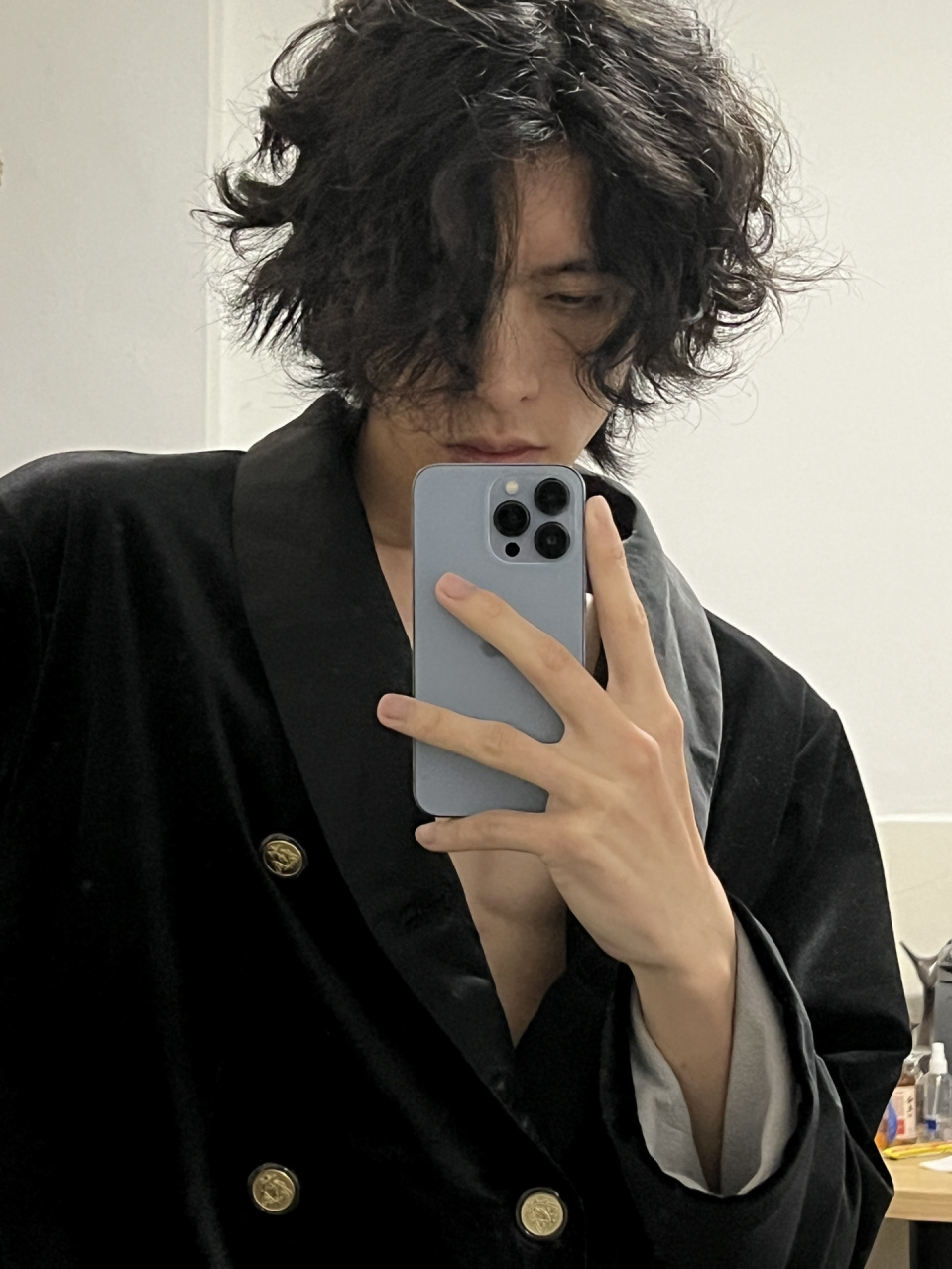 自然卷长发 这个长度ok了还是再留长点 纠结